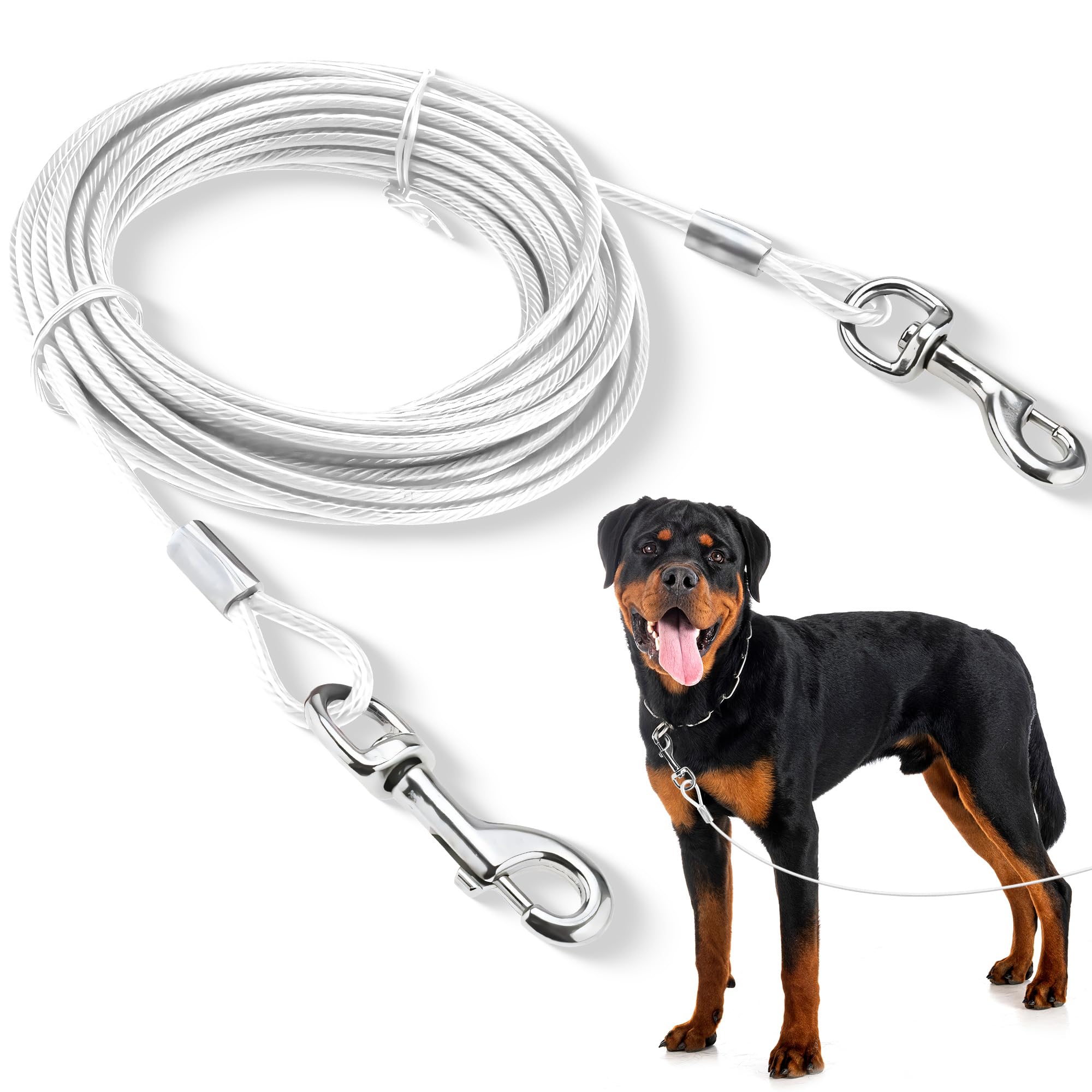 American Kennel Club Akc Heavy Duty Steel Tie-Out Cable For Dogs