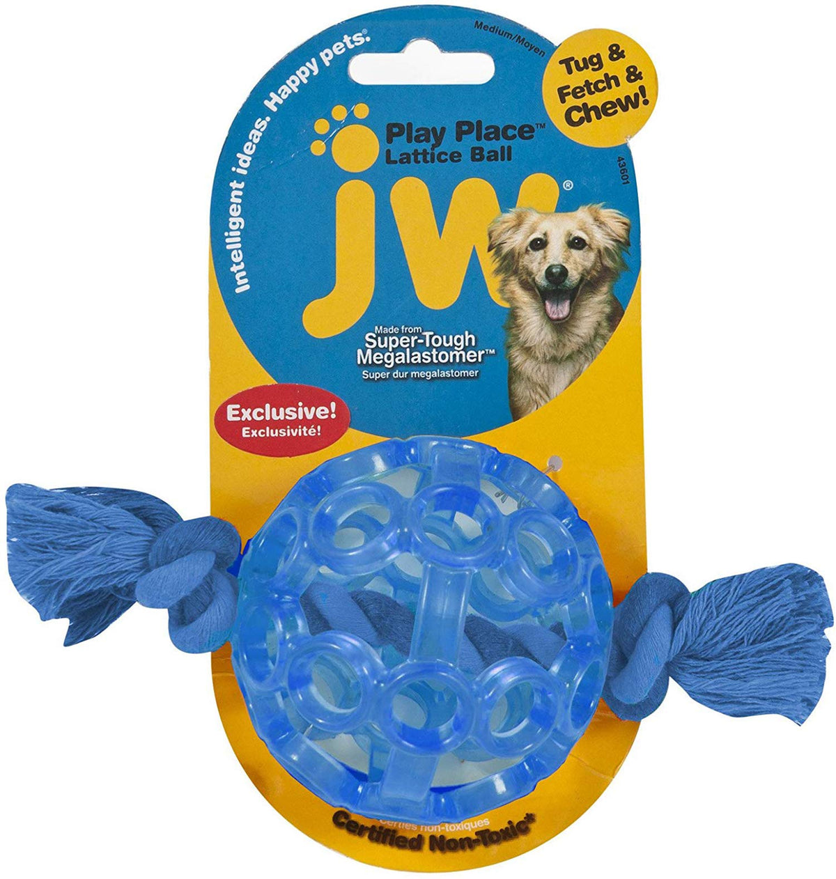 Jw Pet Playplace Lattice Ball, Medium, Multicolor