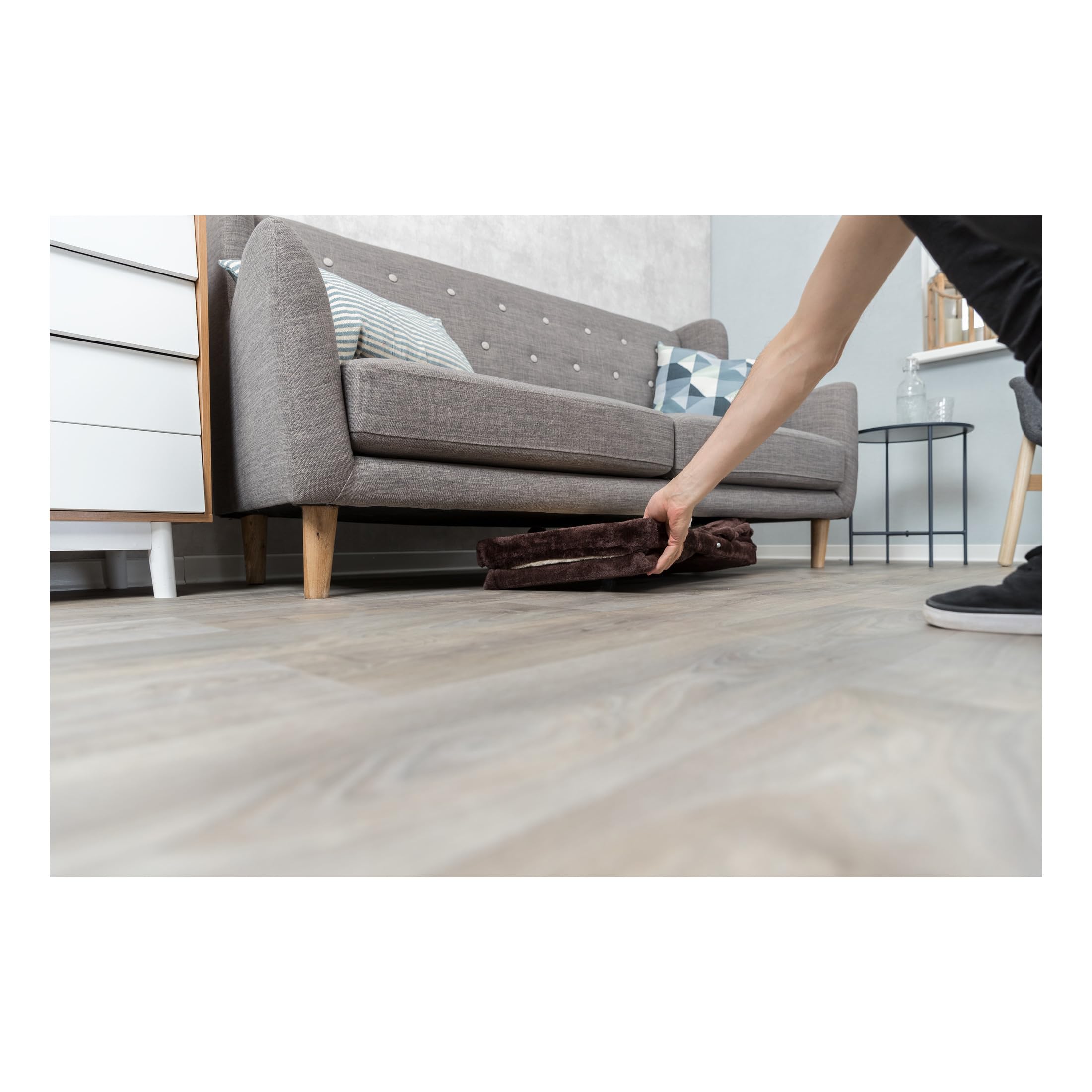 Trixie Miguel Fold And Store Cat Hammock | Dangling Pom Poms | Scratching Pad | Cat Cave, Brown, 20.25 X 13.75 X 25.5 Inches