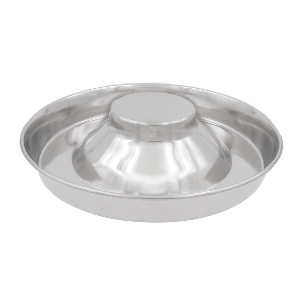 Fuzzy Puppy Pet Products Stainless Steel Puppy Kitten Bowls: Welping Dishes For Weaning Puppies & Kittens, Wide Non-Tip Base, Slow Feeder, 15' (Ps-15)