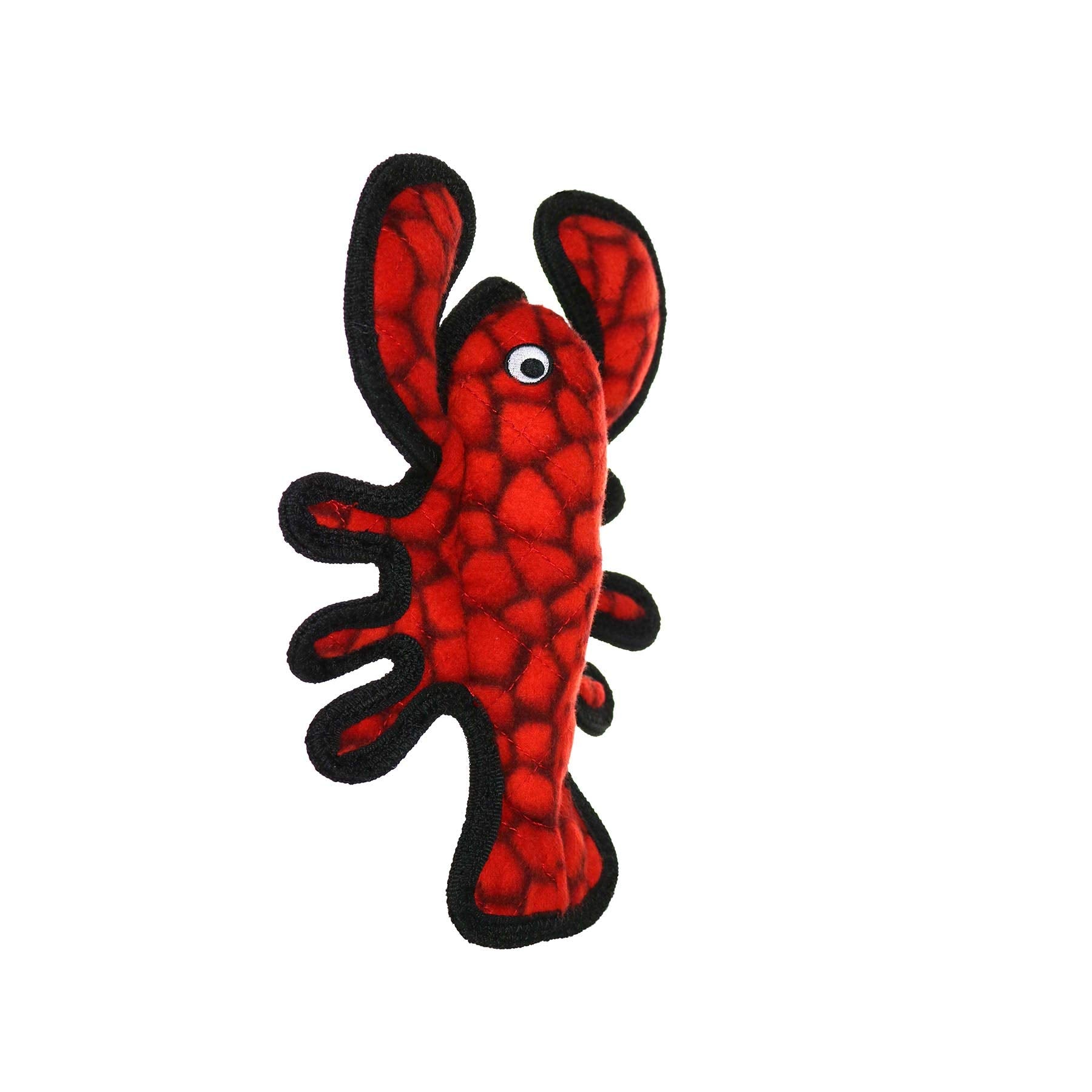 TUFFY - World's Tuffest Soft Dog Toy - Ocean Larry Lobster -Squeakers - Multiple Layers. Made Durable, Strong & Tough. Interacti