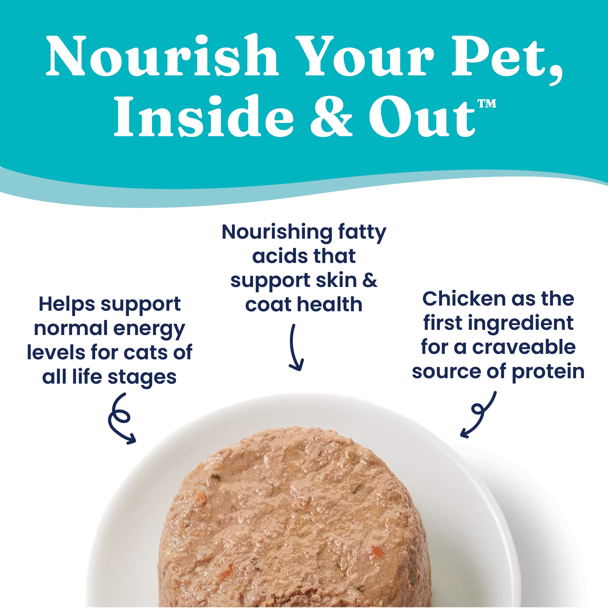 Solid Gold Wet Cat Food Pate - Real Chicken & Coconut Oil, Grain-Free, High Protein, 3oz (Pack of 24), Ideal for Adult & Senior Cats