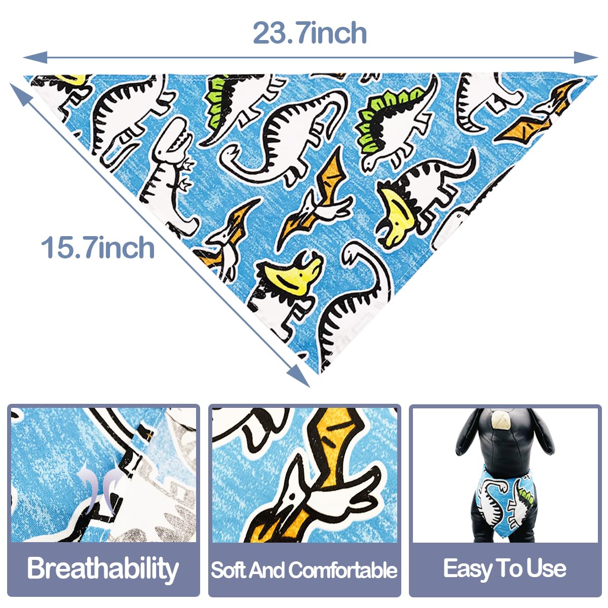 PET SHOW 50pcs Bulk Boys Small Dog Bandanas Male Cat Puppies Bibs Washable Cotton Triangle Head Scarfs Wholesale Medium Dogs Ban