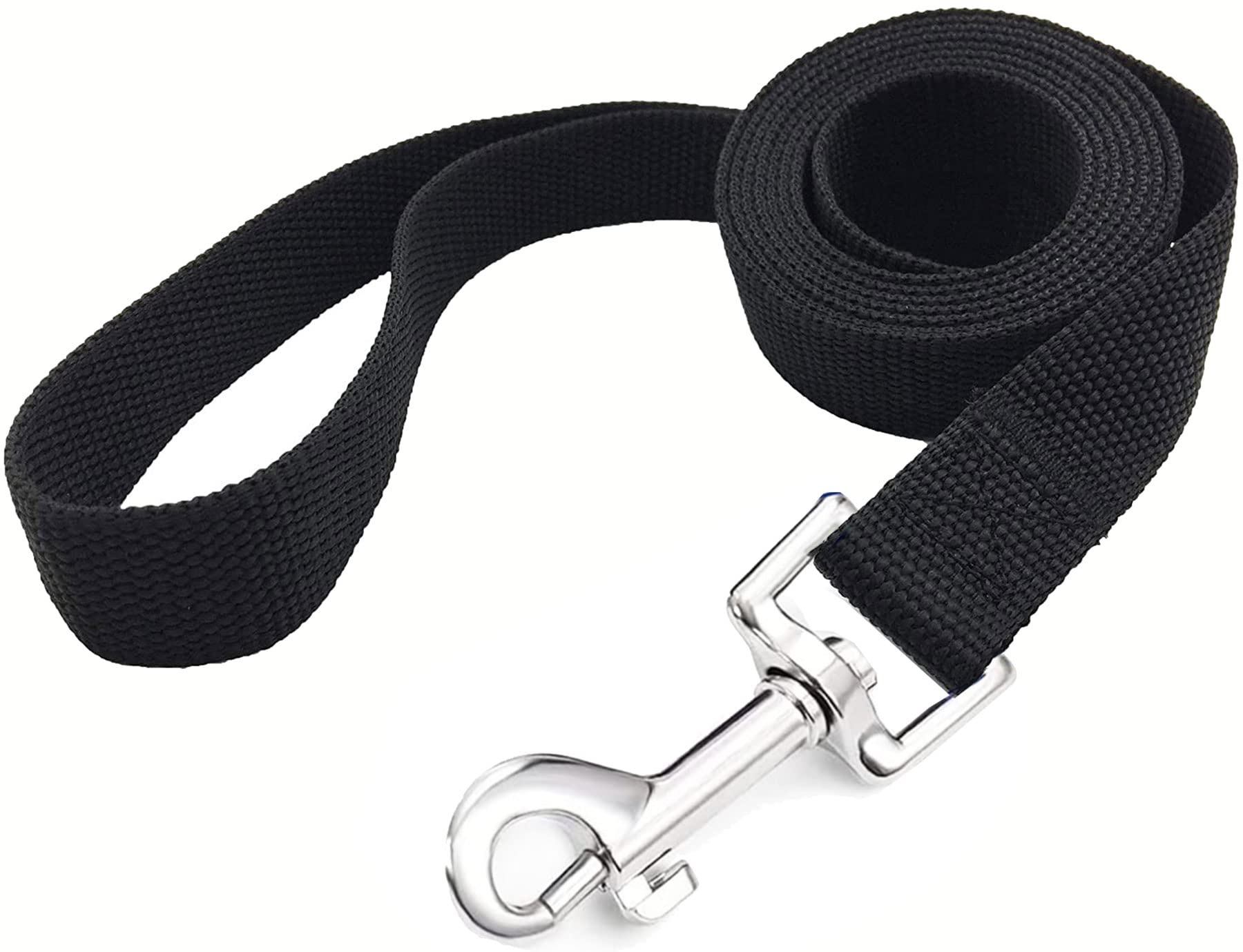 Taian 4Ft/5Ft/6Ft Strong Dog Leash, Nylon Dog Leashes For Small Medium Large Dogs (5/8 In X 5 Ft, Black)