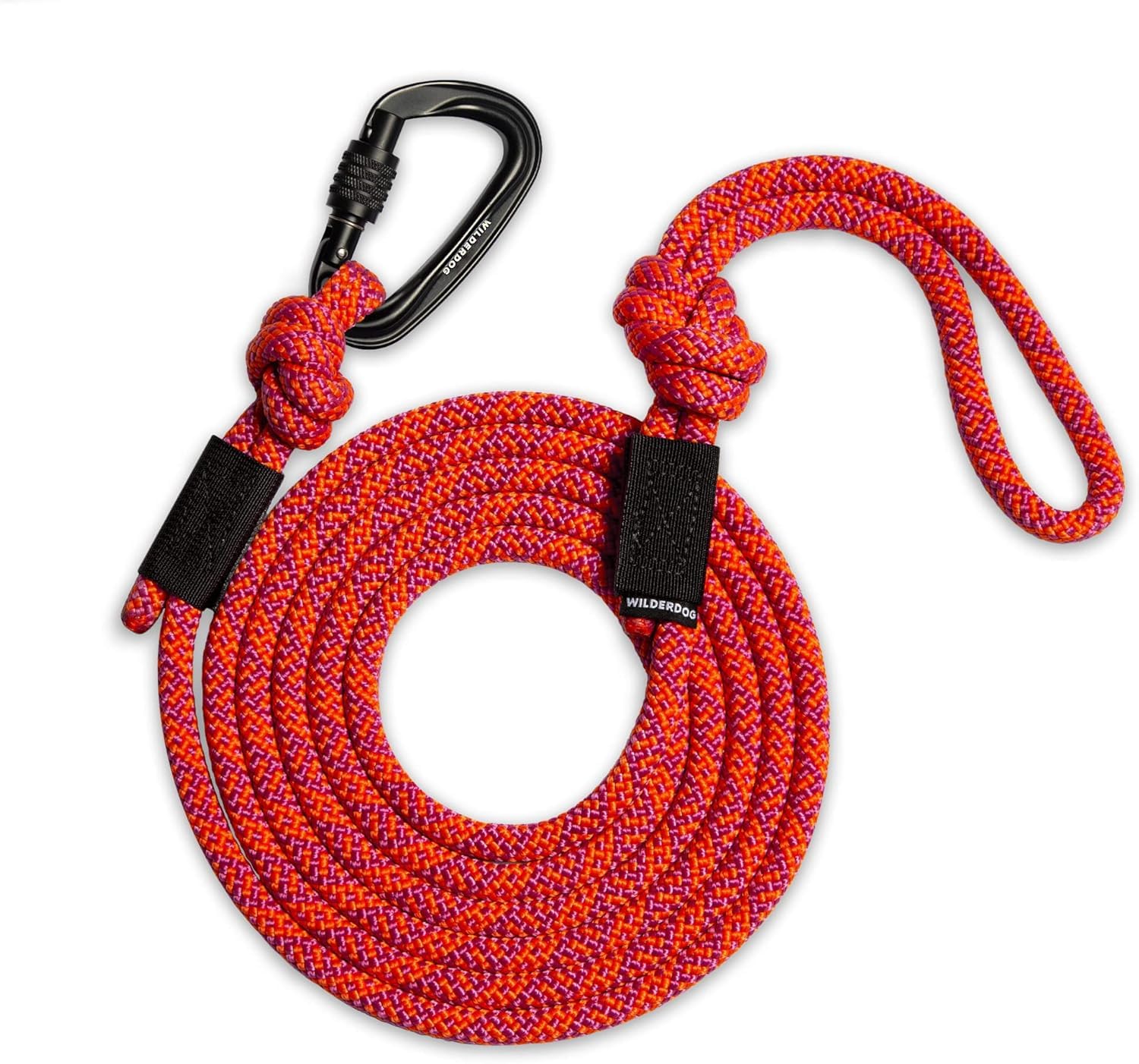 Wilderdog Carabiner Climbing Rope Dog Leash For Medium & Large Dogs - 10Ft - Sierra