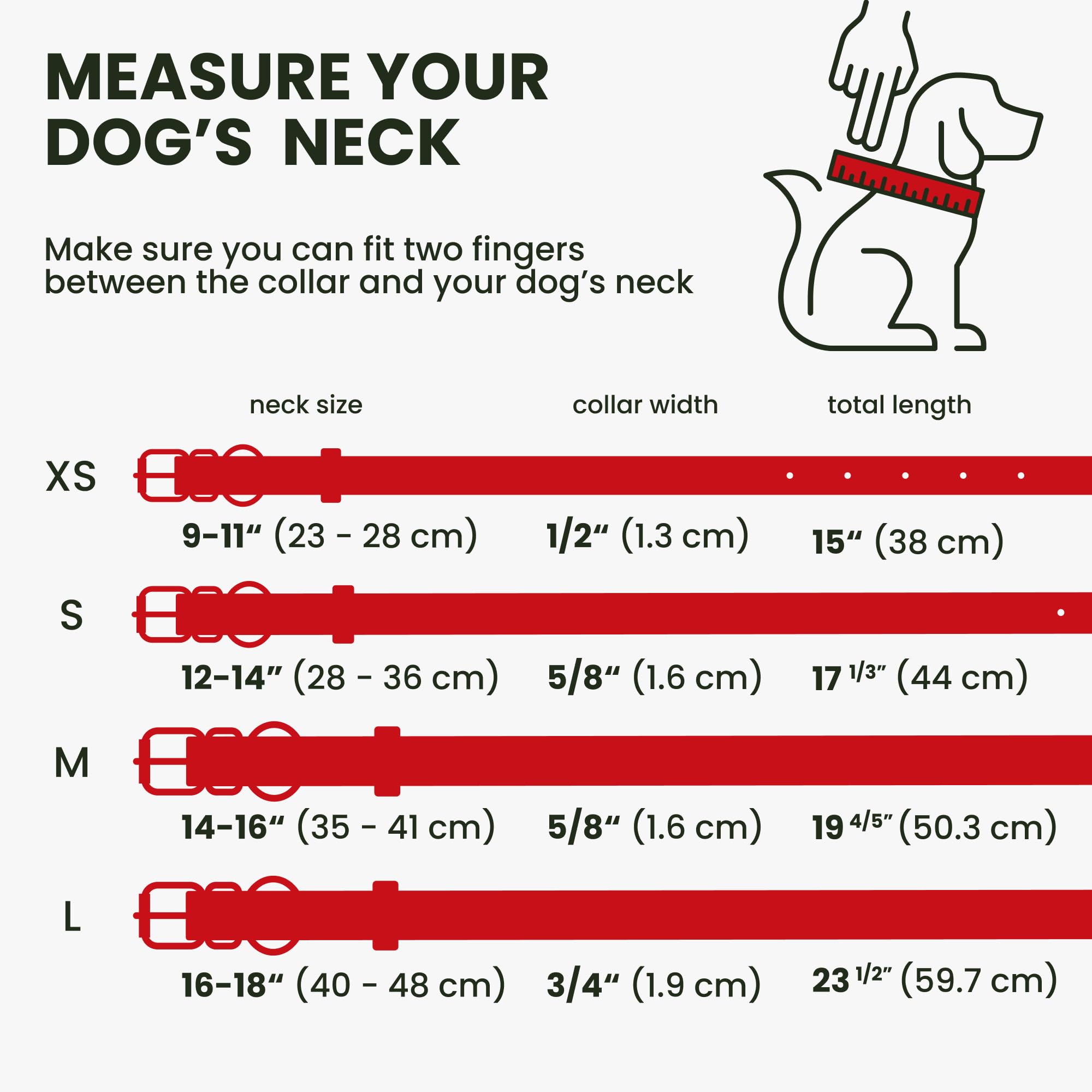 Bronzedog Rolled Leather Dog Collar For Small Medium Large Dogs With Qr Id Tag (L: 16-18 Inch, Scarlet Red)
