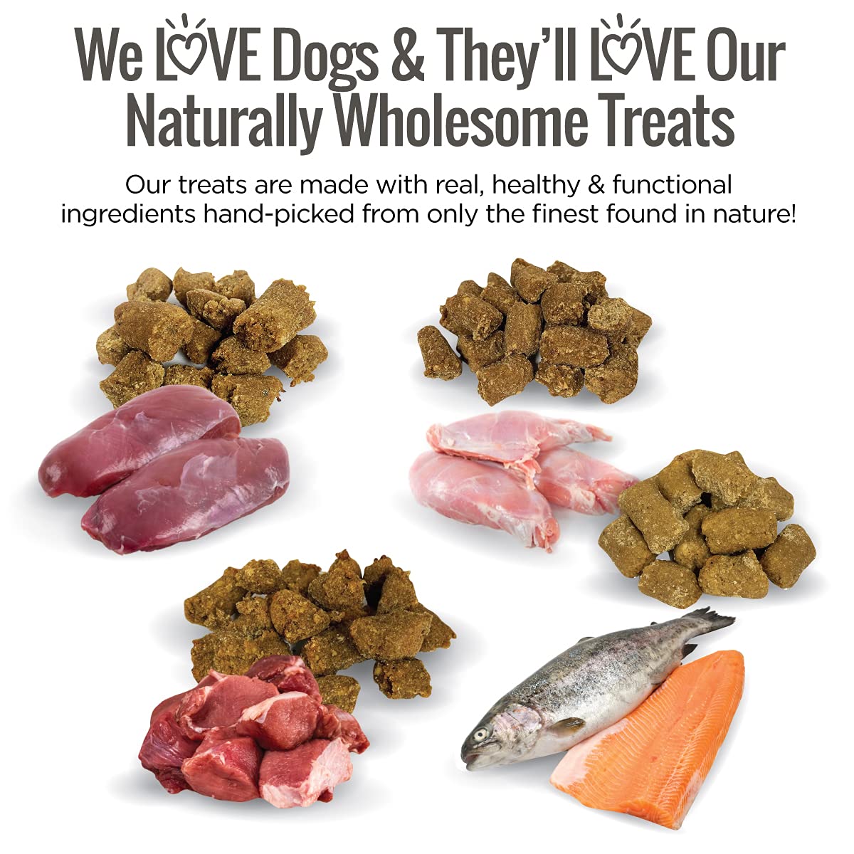 Smart Cookie All Natural Soft Dog Treats - 4 Flavor Variety Pack (5oz Each) - Healthy Dog Treats for Dogs & Puppies with Allergi