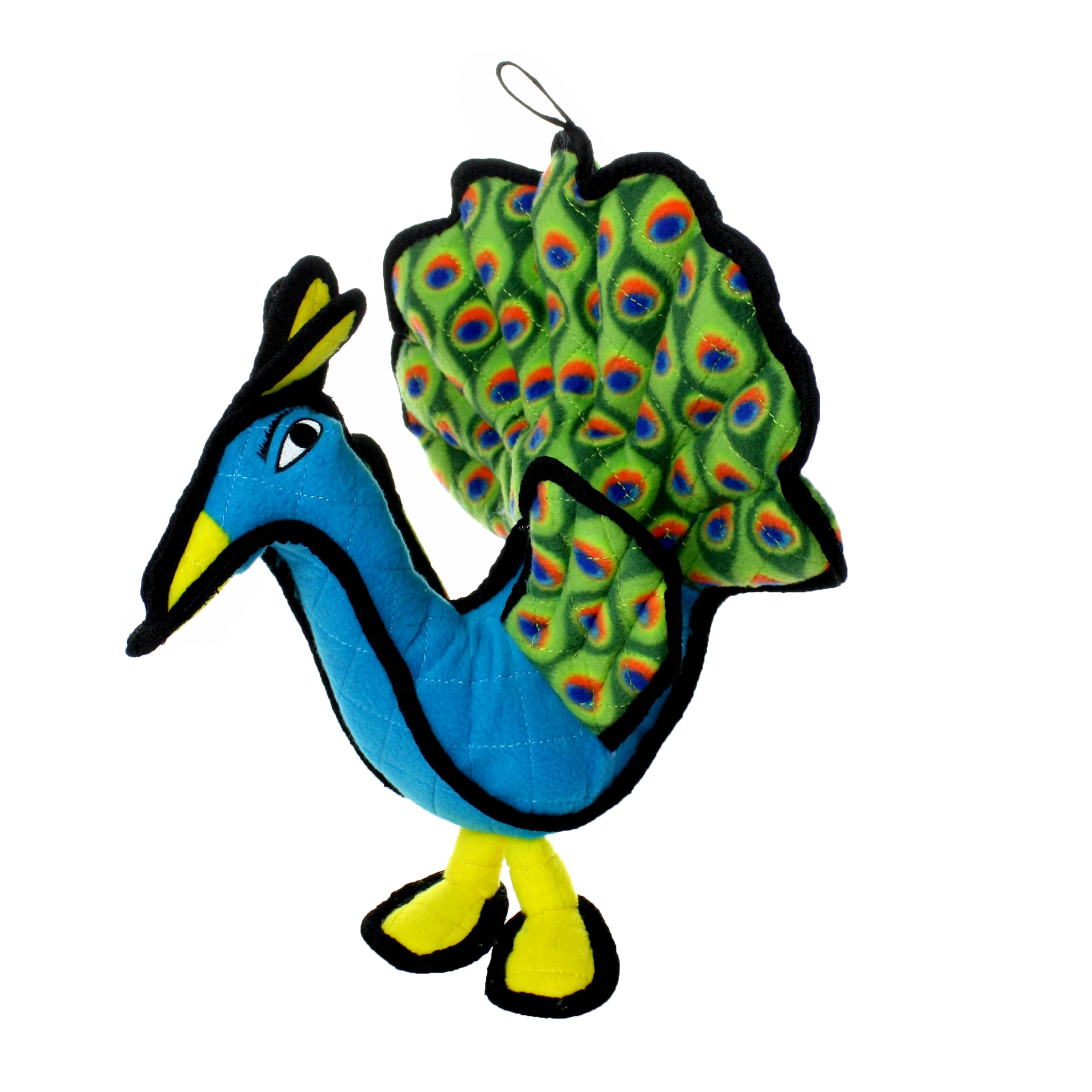 Tuffy - World'S Tuffest Soft Dog Toy -Zoo Peacock- Multiple Layers. Made Durable, Strong & Tough. Interactive Play (Tug, Toss & Fetch). Machine Washable & Floats