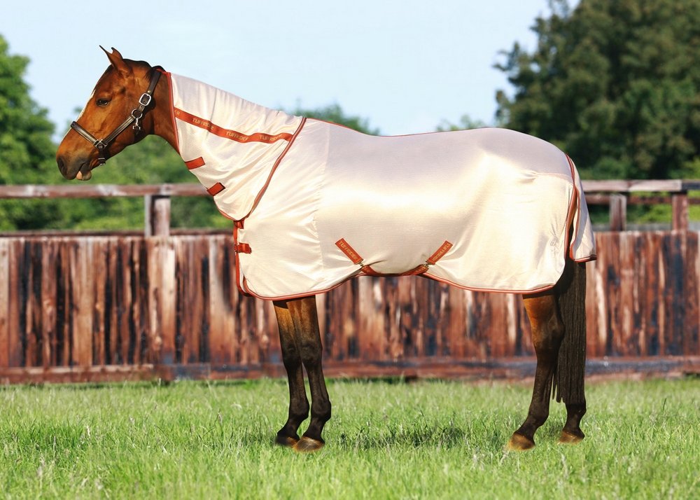 Tuffrider Sport Mesh Combo Neck Fly Sheet Frosted Almond 81