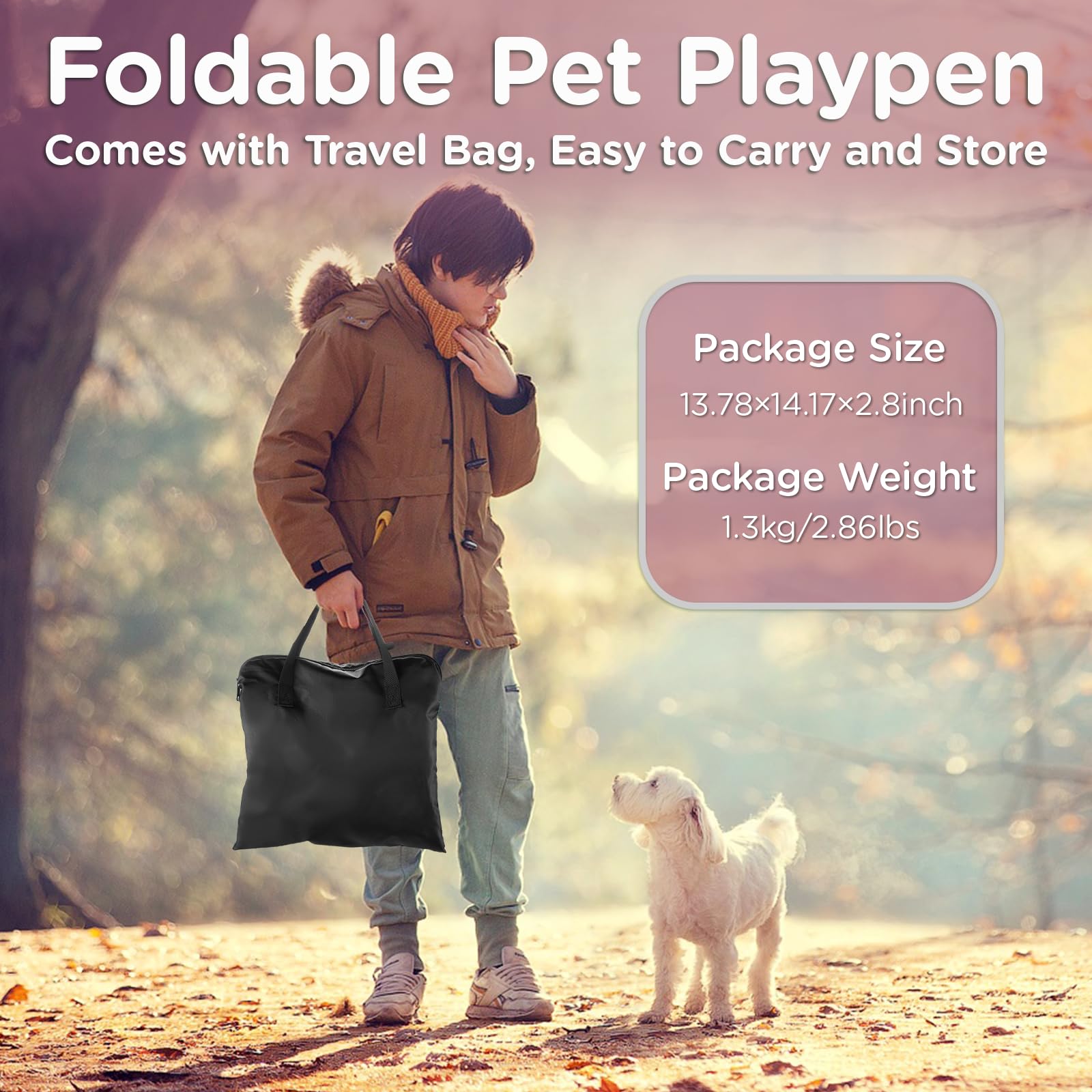 Foldable Pet Kitten Playpen, Upgrade Waterproof Portable Cat Dog Playpen Kennel Tent For Small Dog Cat, Removable Shade Cover, C