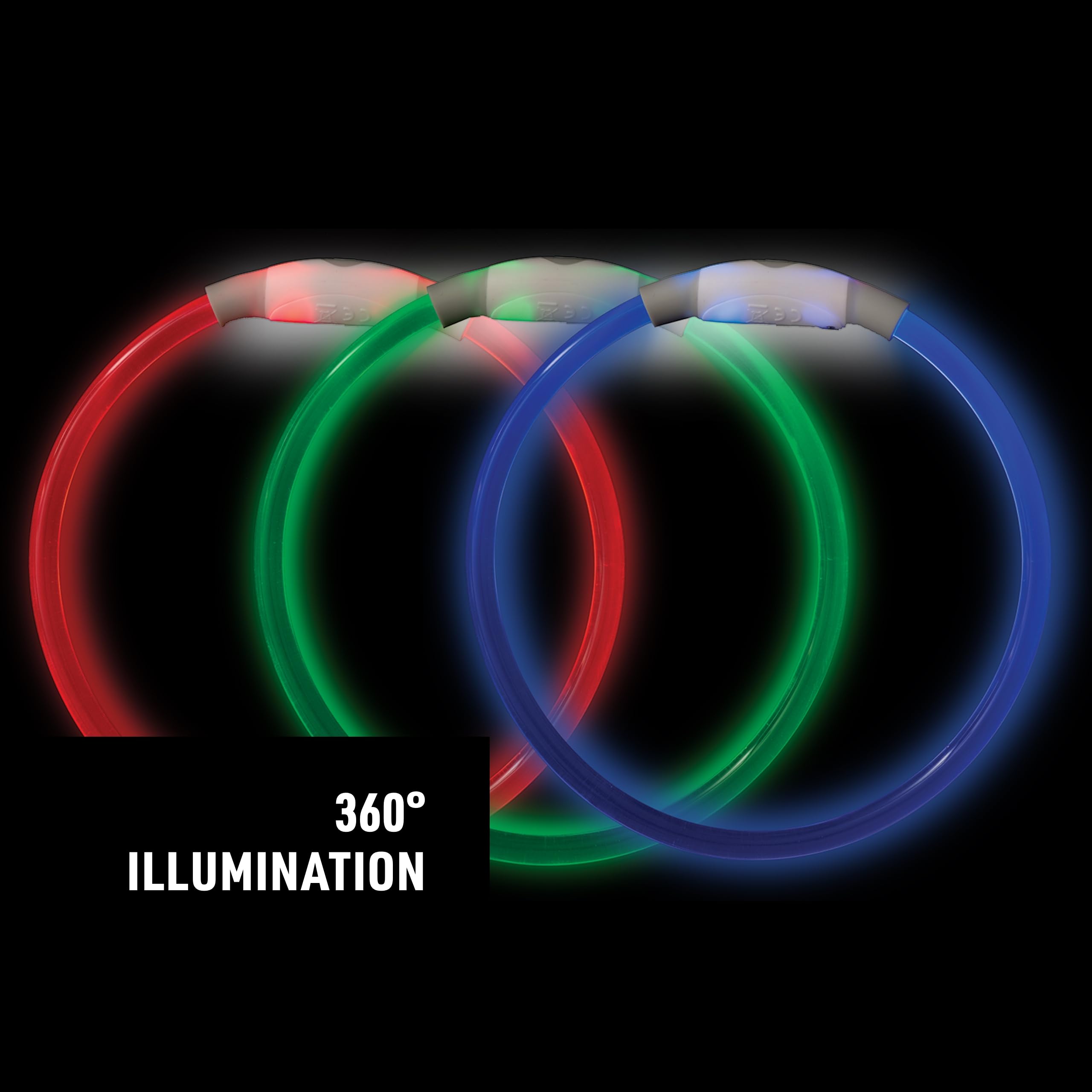 Nite Ize Nitehowl Rechargeable Led Safety Necklace - Adjustable Led Light Dog Necklace - Rechargeable Dog Collar Light For Night Safety - Dog Accessories For Collars - Multicolor