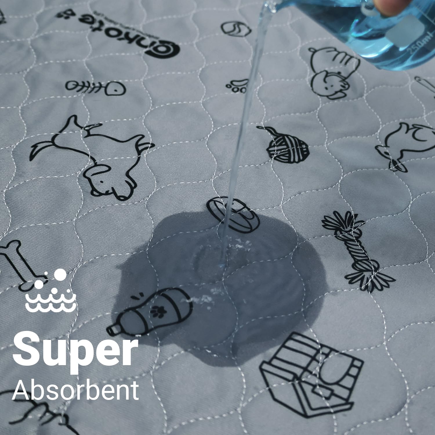 Washable Pee Pads For Dogs 2 Pack, 34'' X 36'' Reusable Puppy Training Pads Heavy Absorbency Dog Playpen Mats Waterproof With No