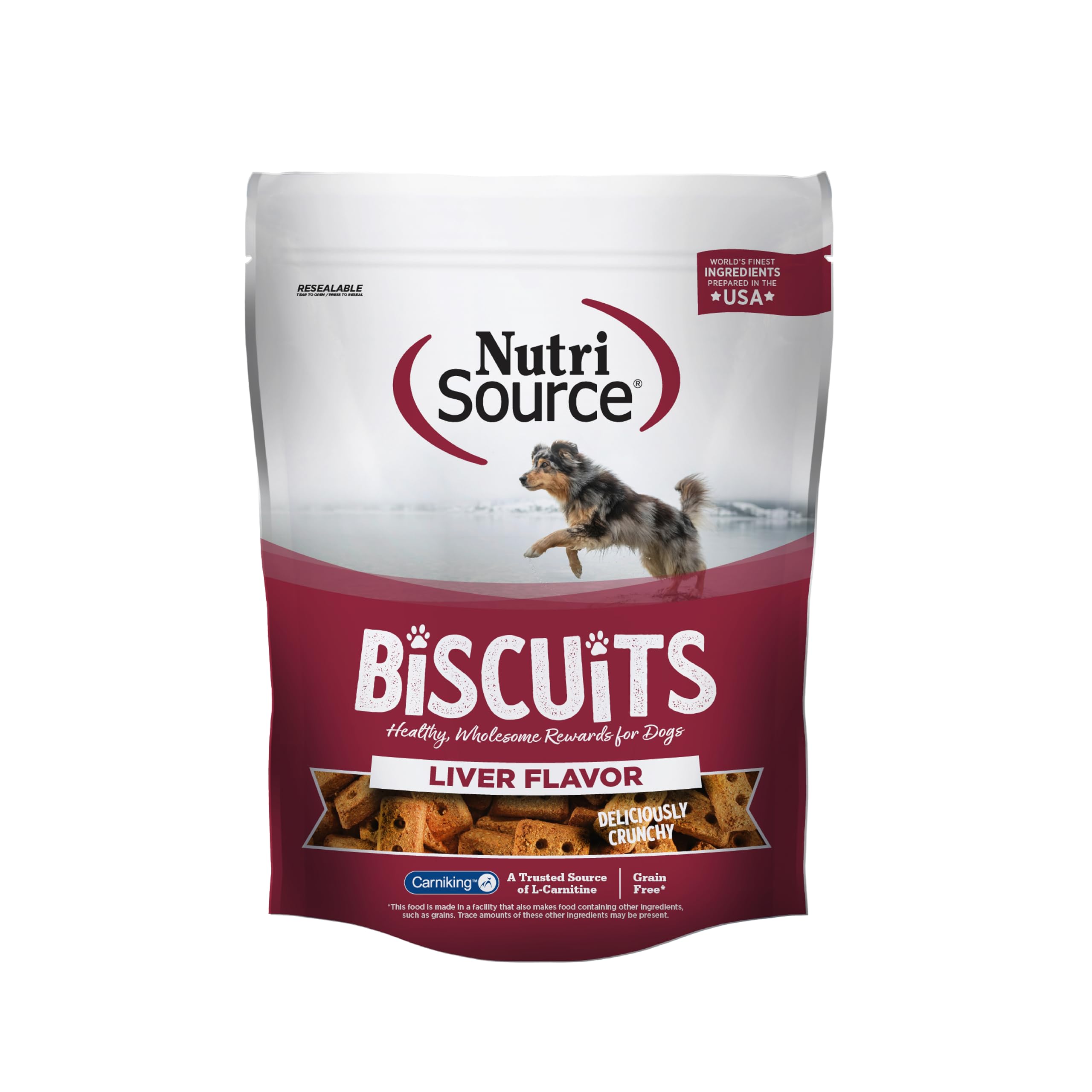 NutriSource Grain-Free Dog Treats, Made with Liver, 14oz