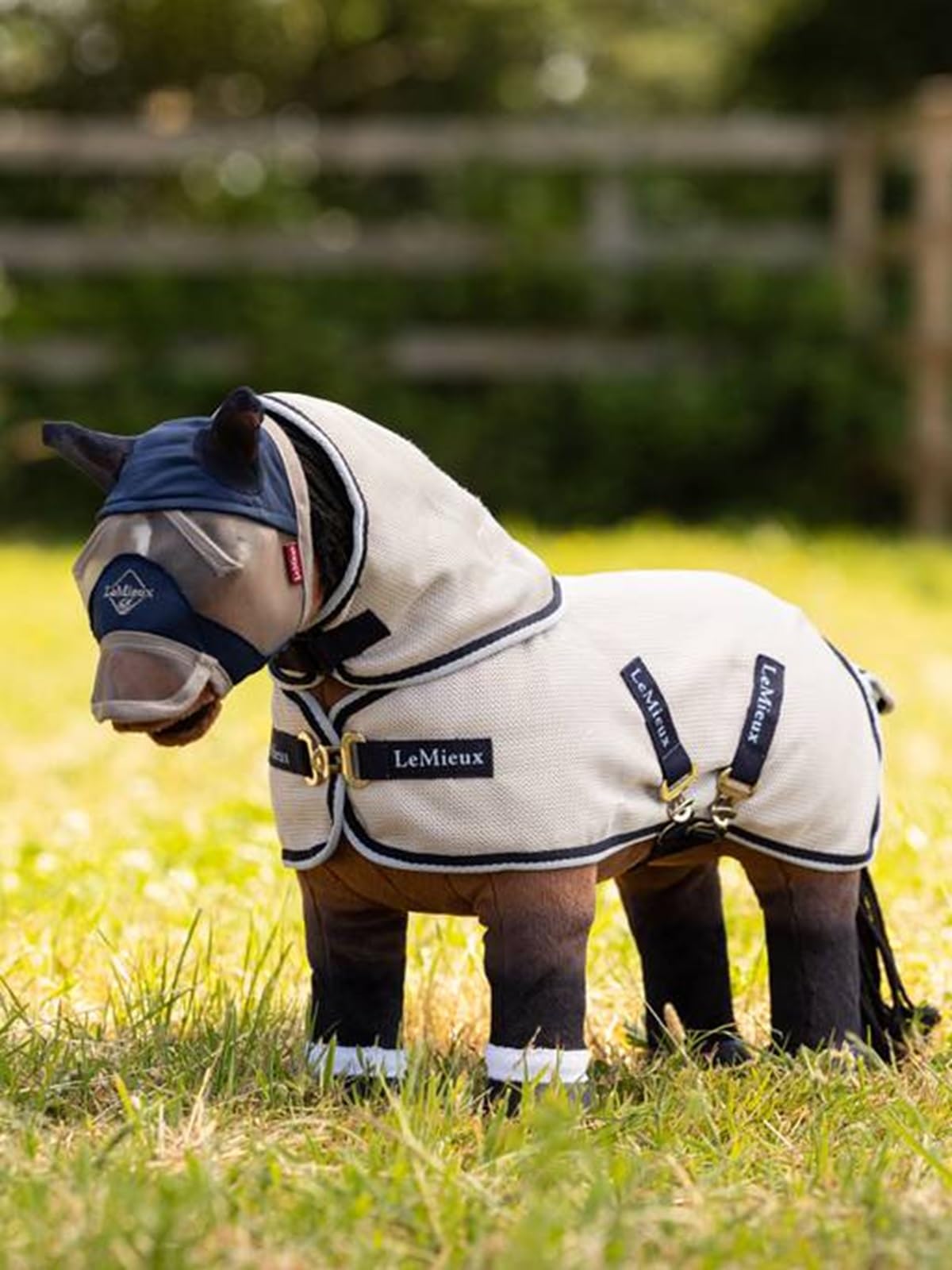 LeMieux Toy Pony Fly Blanket - Gray/Navy