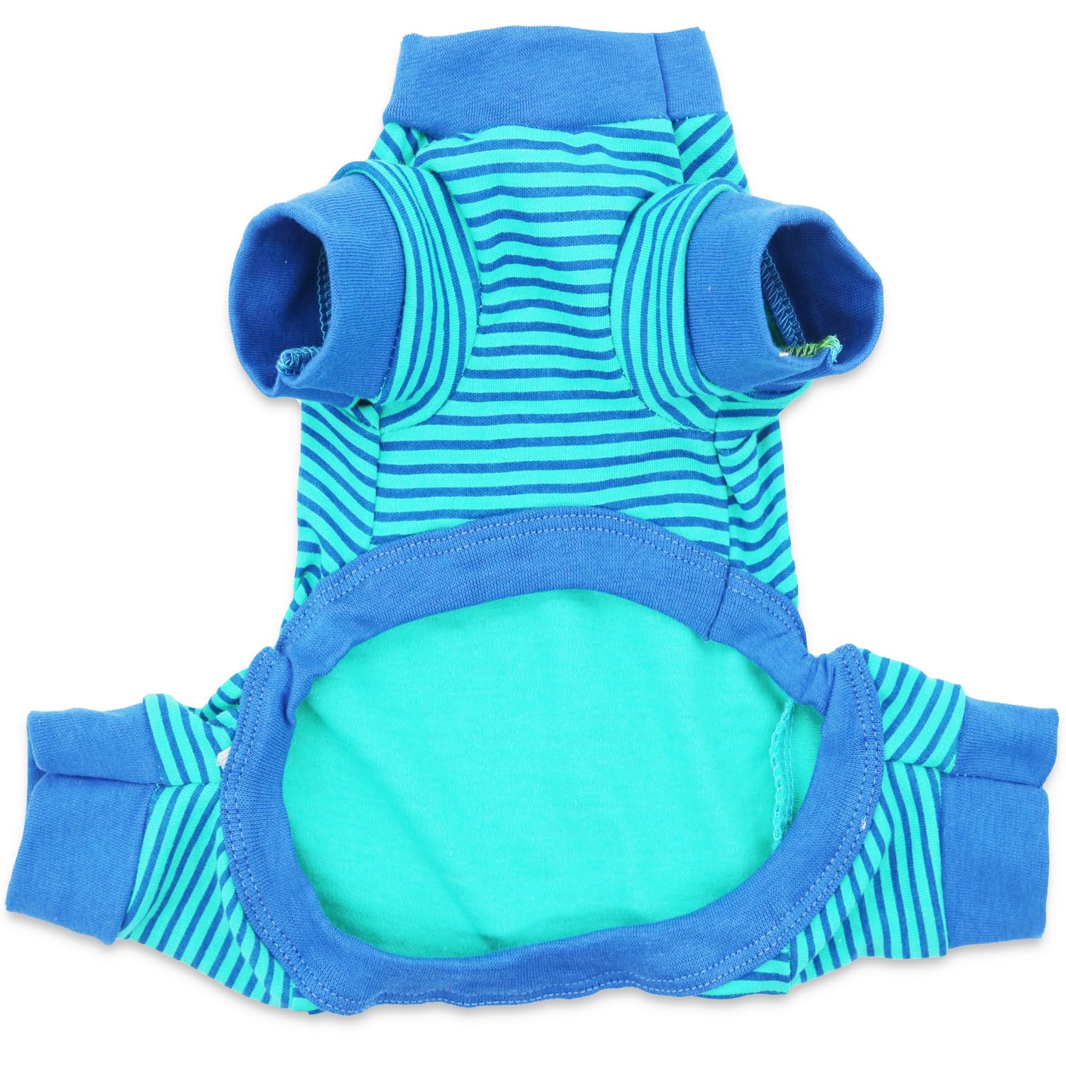 Droolingdog Dog Onesies For Small Dogs Pjs Puppy Onesies Dog Clothes For Small Dogs Girl Boy Striped Pattern Pajamas, Large