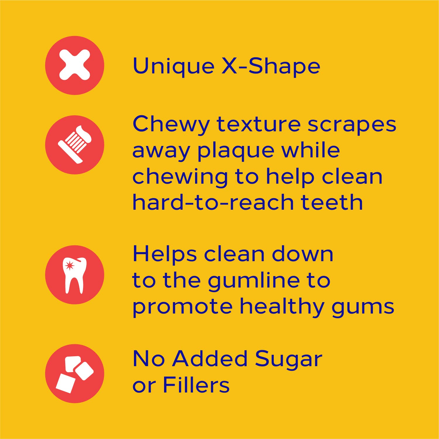 PEDIGREE DENTASTIX Large Dog Dental Treats Beef Flavor Dental Bones, 1.72 lb. Pack (32 Treats)