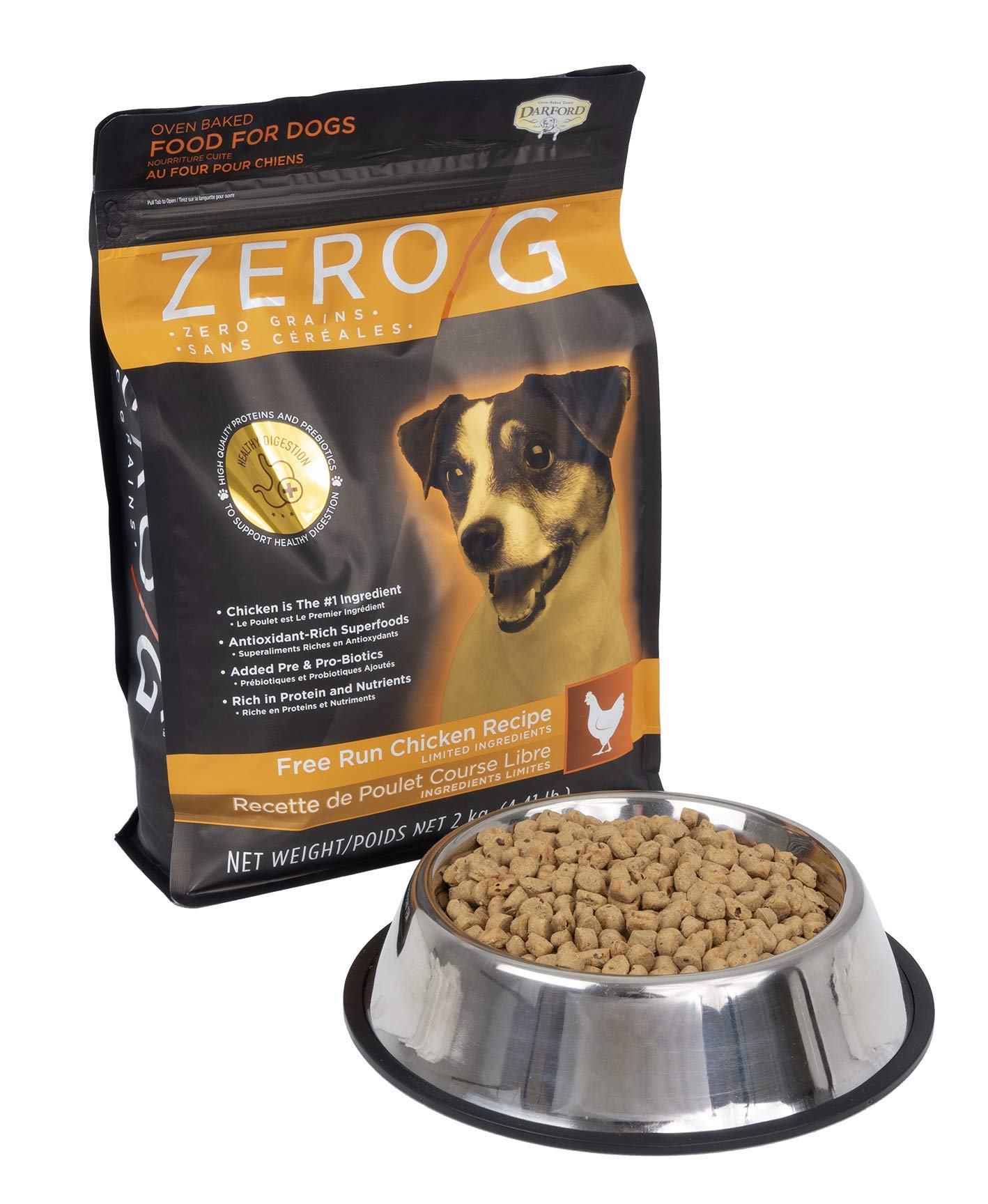 Darford Zero/G Free Run Chicken Recipe Oven Baked Dog Food - 4.4 lb