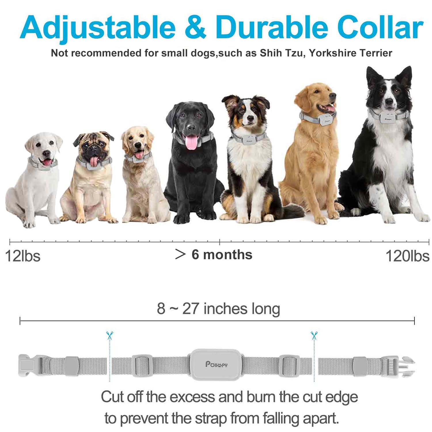 Citronella Dog Training Collar With Remote, Spray/Vibration/Beep, 3 Modes & 3 Spray Levels Humane Citronella Bark Collar, No Sho