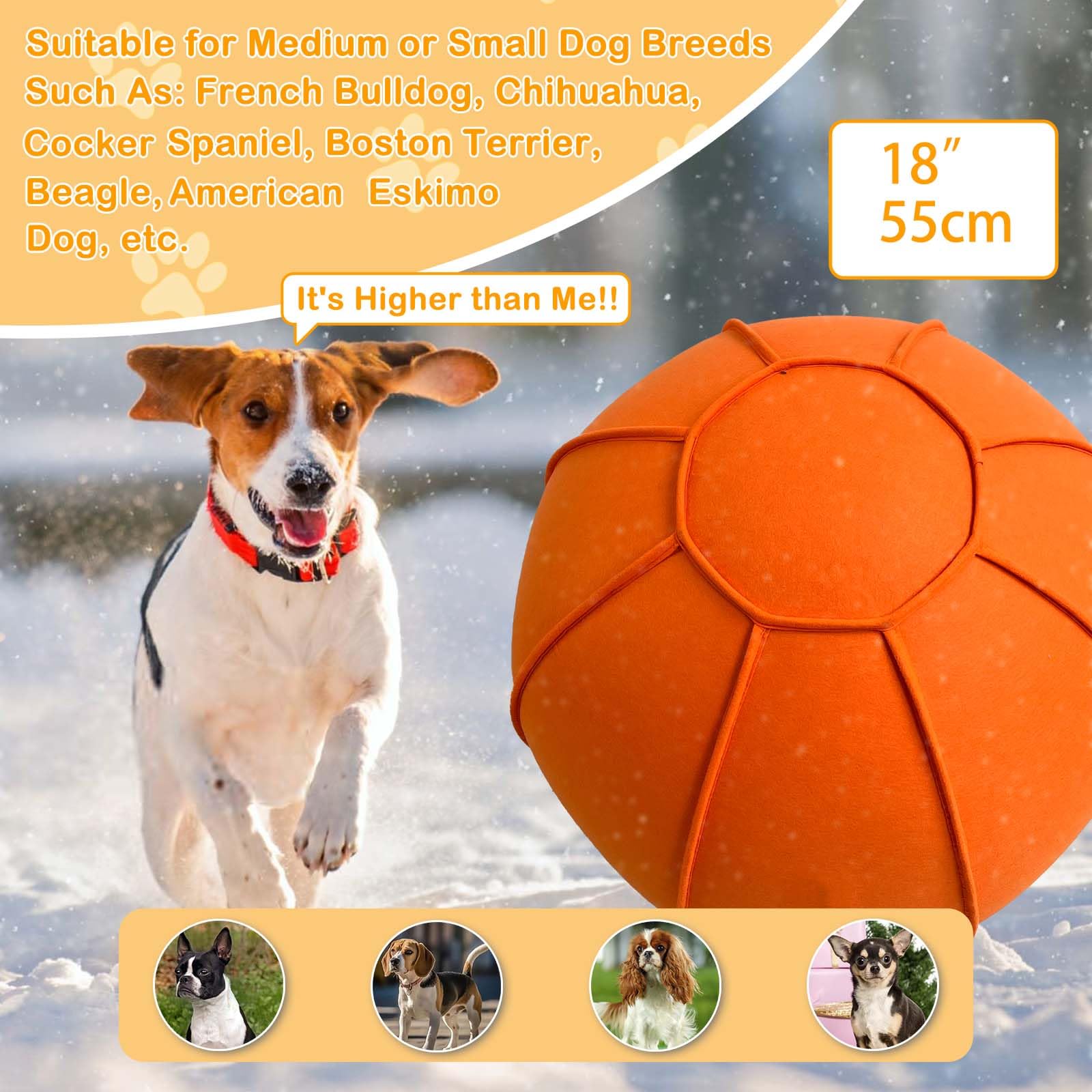 Herding Ball For Dogs, Dual Layered Herding Dog Ball Set For Australian Shepherd, Cattle, Collie, Dog Agility Equipment-Free Tra