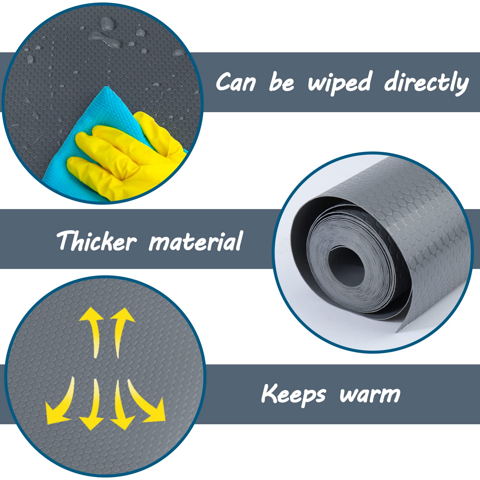 Vodolo Bearded Dragon Tank Accessories, Reptile Terrarium Carpet Substrate For Leopard Gecko, Lizard, Iguana, Snake, Tortoise, Non-Adhesive Reptile Habitat Bedding(Gray 79Inch)