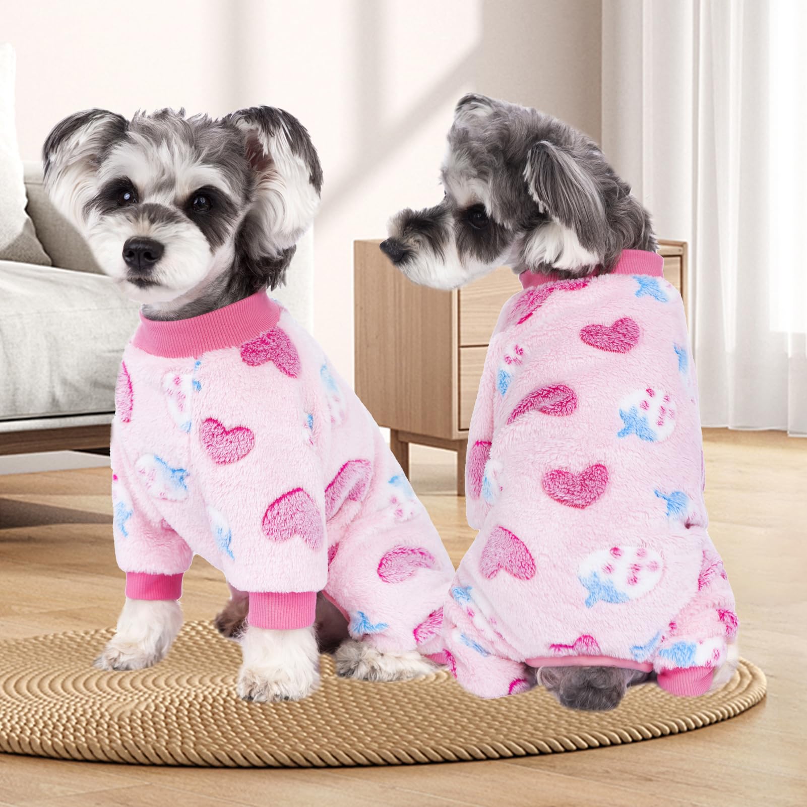 Pajamas For Small Dogs, Winter Onesie, Warm Velvet Puppy Jumpsuit, Bodysuits, Girl Boy Winter Clothes For Chihuahua, Yorkie, Tea