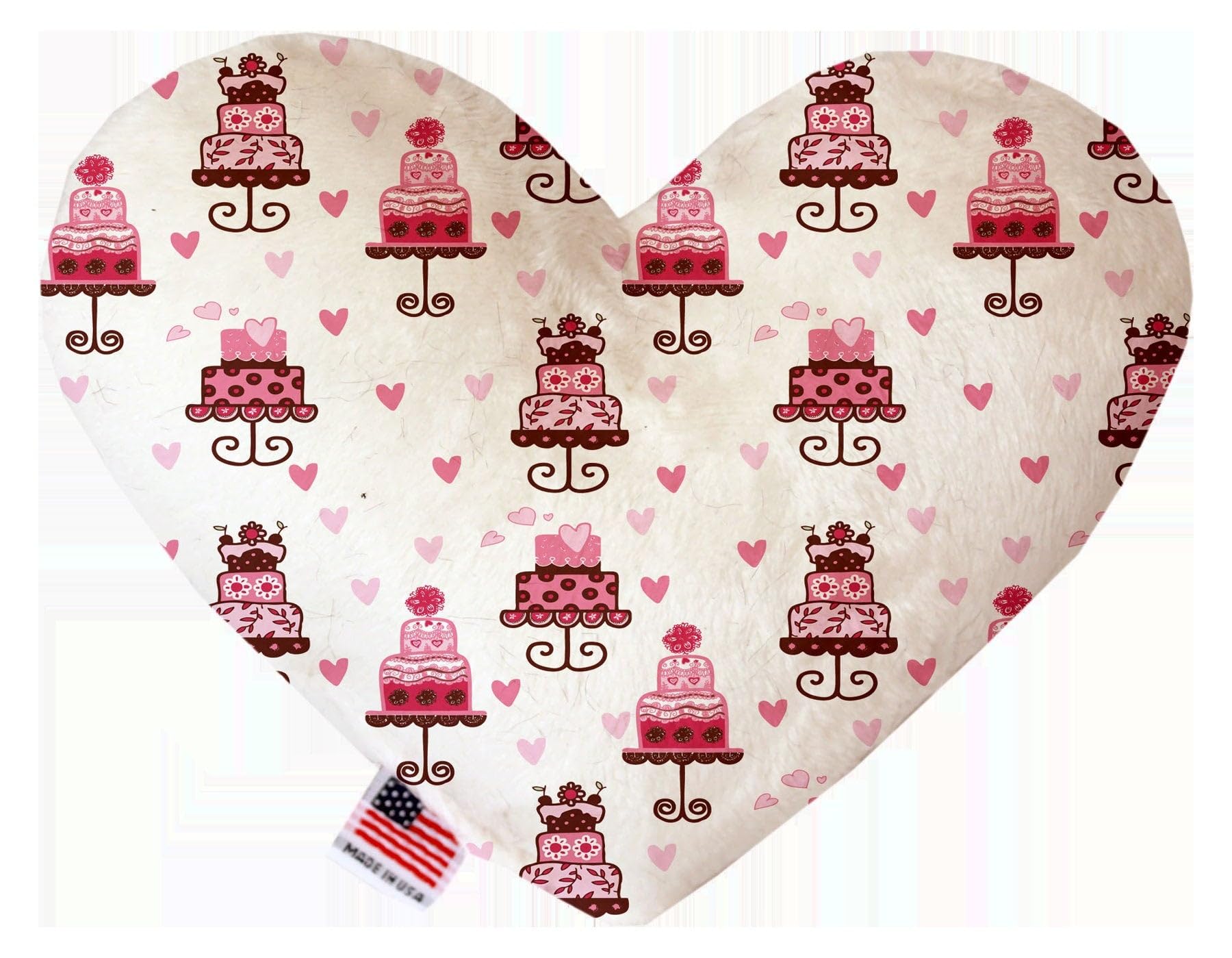 Valentine's Day Pet & Dog Plush Heart or Bone Toy, &quot;Sweet Love Group&quot; (Available in different sizes and 6 pattern options!) Cupid's Love 10&quot; Plush Bone