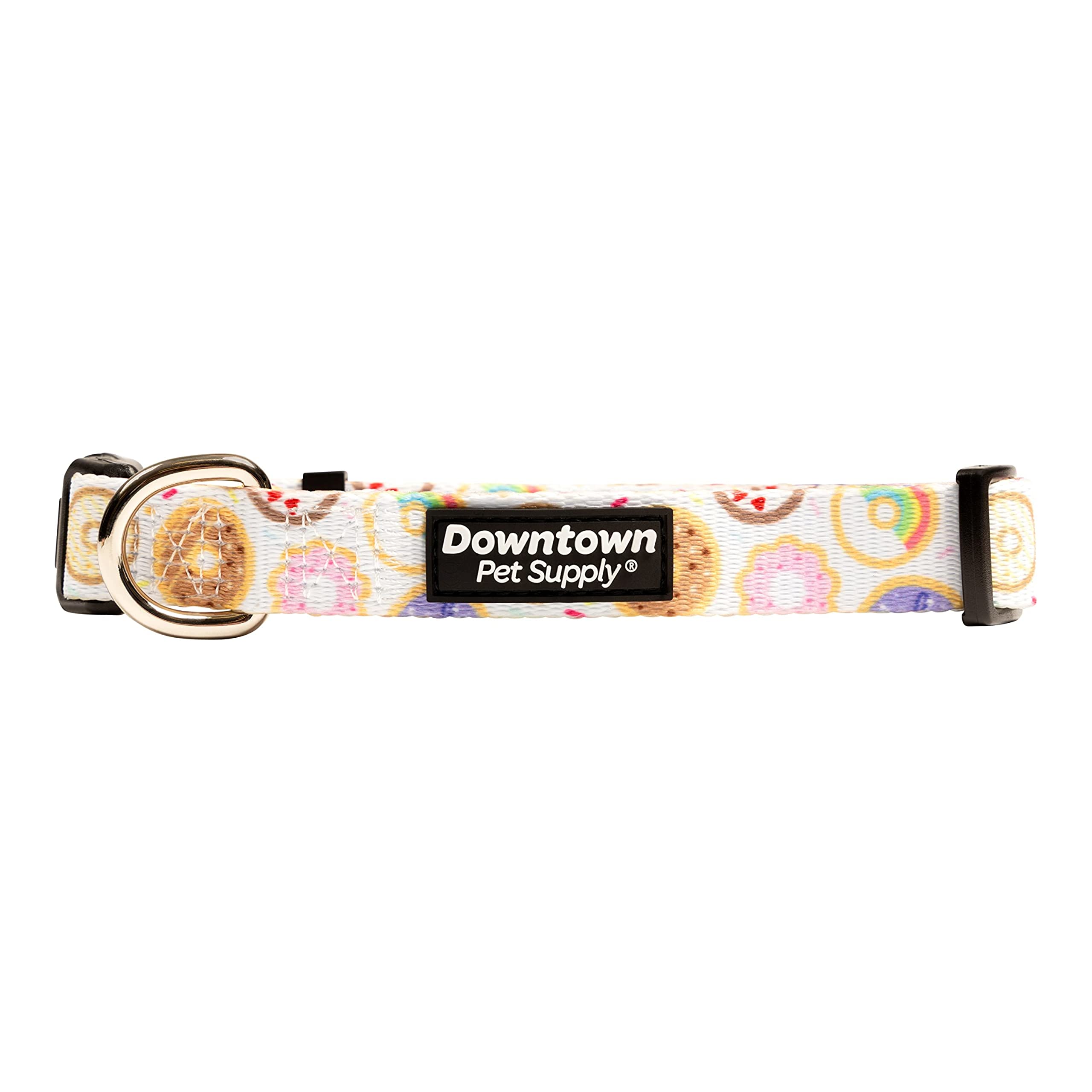 Downtown Pet Supply - Best & Fancy Dog Collar - Lightweight Adjustable With Quick Buckle & D-Ring - Hand Wash Safe - Donut - L -