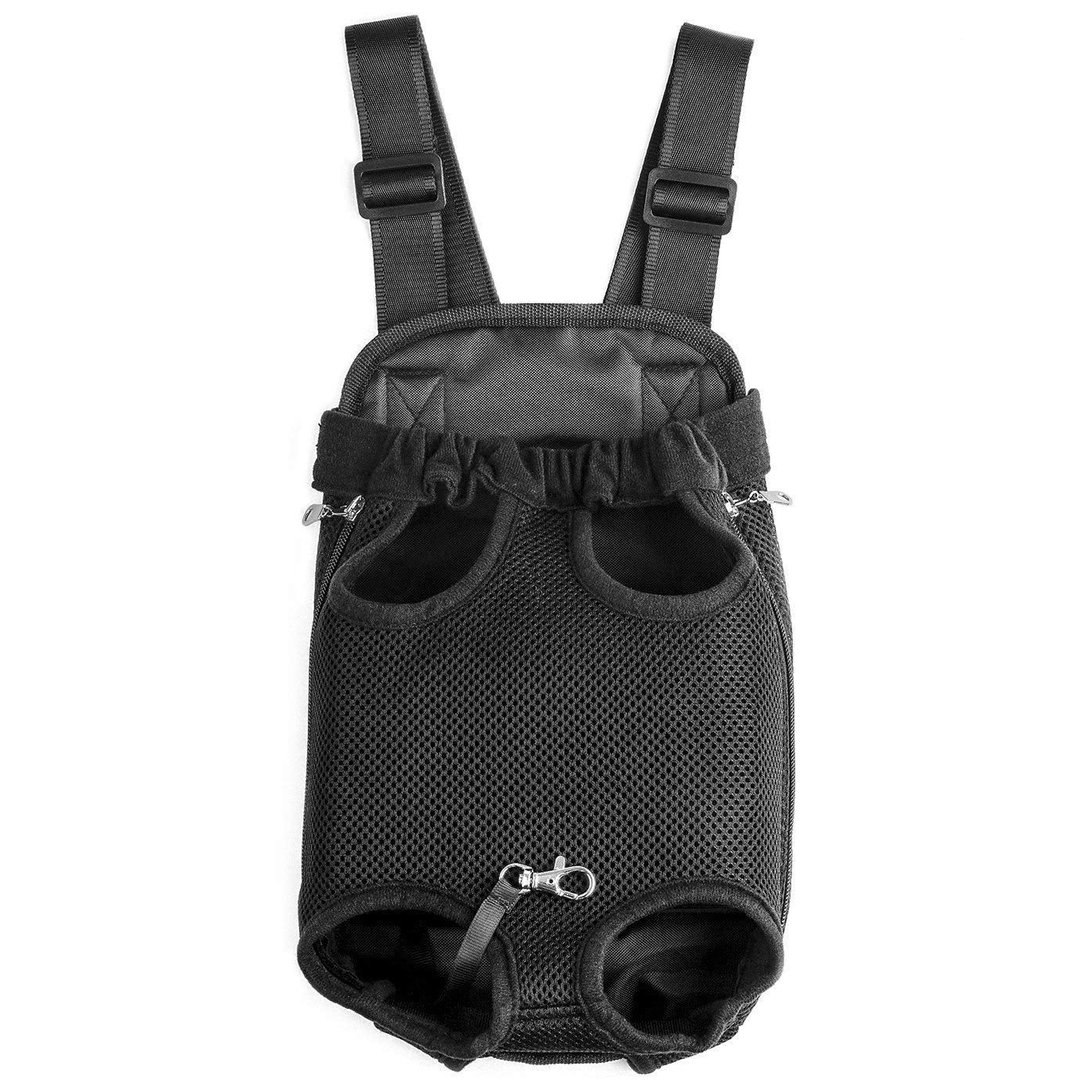 GEEPET Legs Out Front-Facing Dog Carrier Hands-Free Adjustable Pet Backpack Carrier for Walking Hiking Bike and Motorcycle (Smal