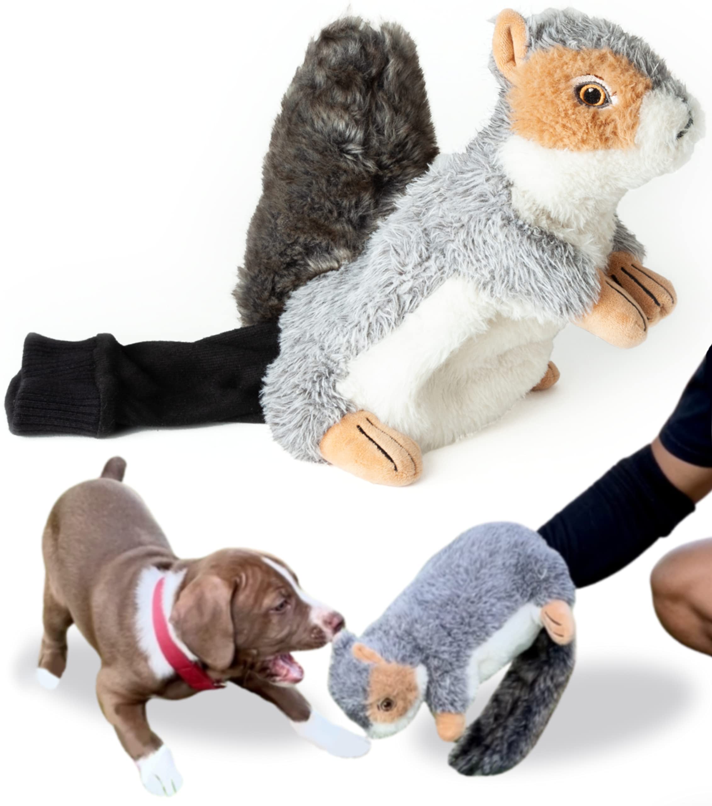 Milunova Pupr Pals Dog Toy Puppet With Tough Padding For Safe Interactive Play, Protection To Stop Puppy Kitten Biting Hands; Fo