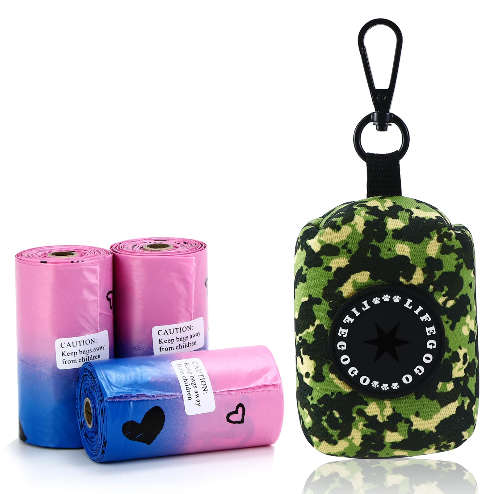 Dog Poop Bag Holder - Leak-Proof 60 Dog Waste Bags - Ultra Thick, Extra Large Poop Bags For Dogs