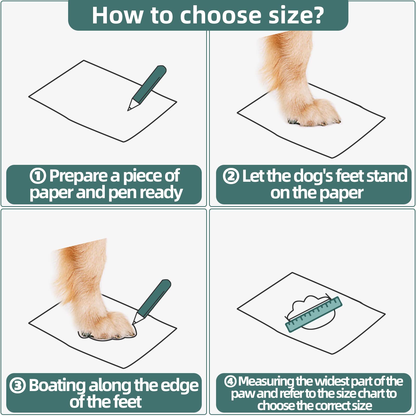 Hcpet Dog Boots Breathable Dog Shoes For Medium Large Dogs, Anti-Slip Dog Booties Paw Protector For For Hot Pavement Winter Snow Hiking With Reflective Straps 4Pcs