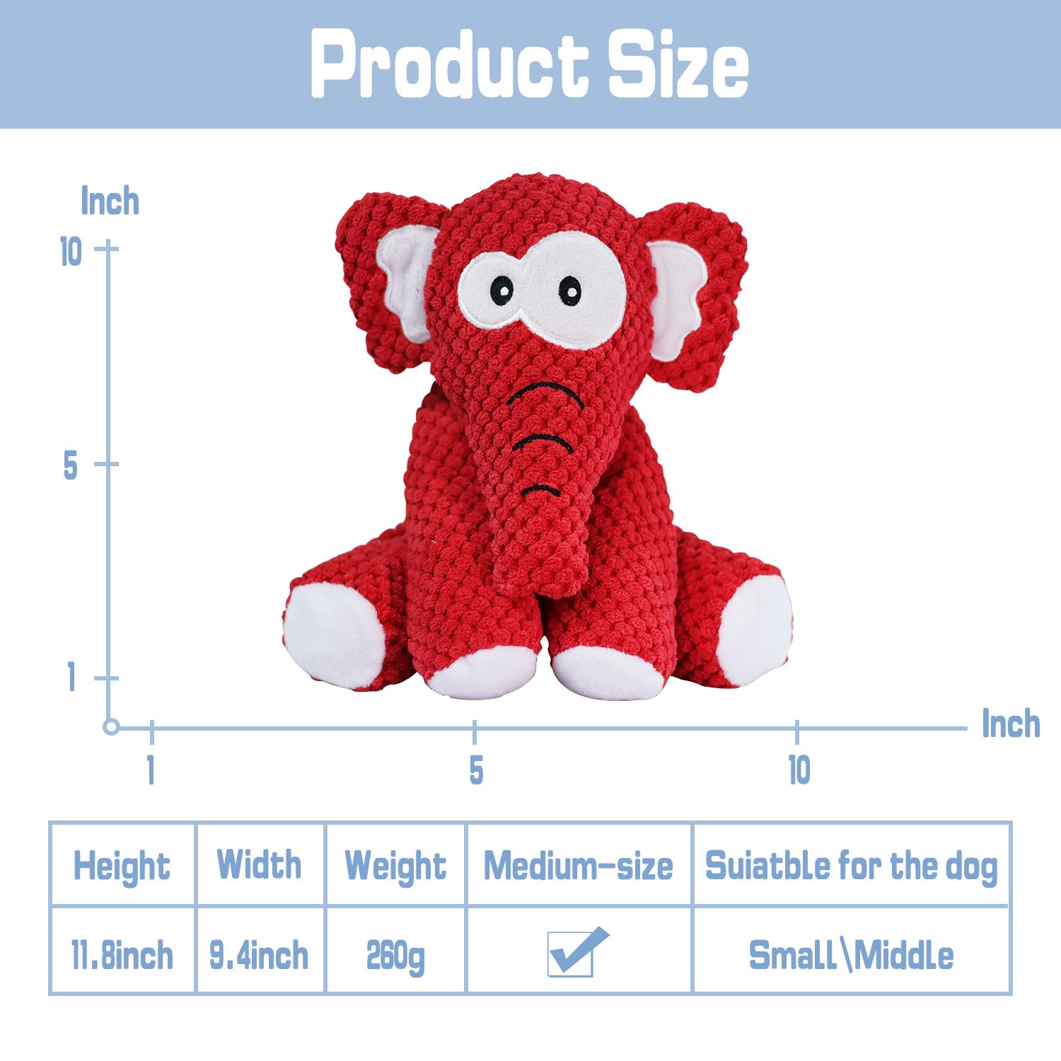 Bzonsmart Dog Toys, Squeaky And Crinkle Plush Dog Toy For Puppy,Small, Medium, And Large Breeds,Cute Soft Stuffedtoys For Teeth