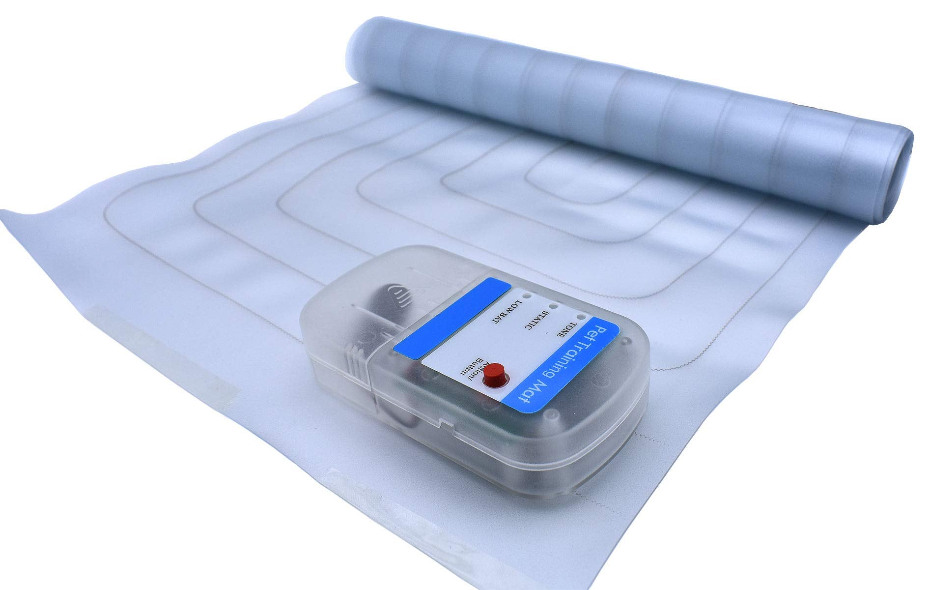 WiXfer 60x12 Inch Electric Shock Mat Pad for Dogs & Cats - Translucent Furniture Protector Training Solution