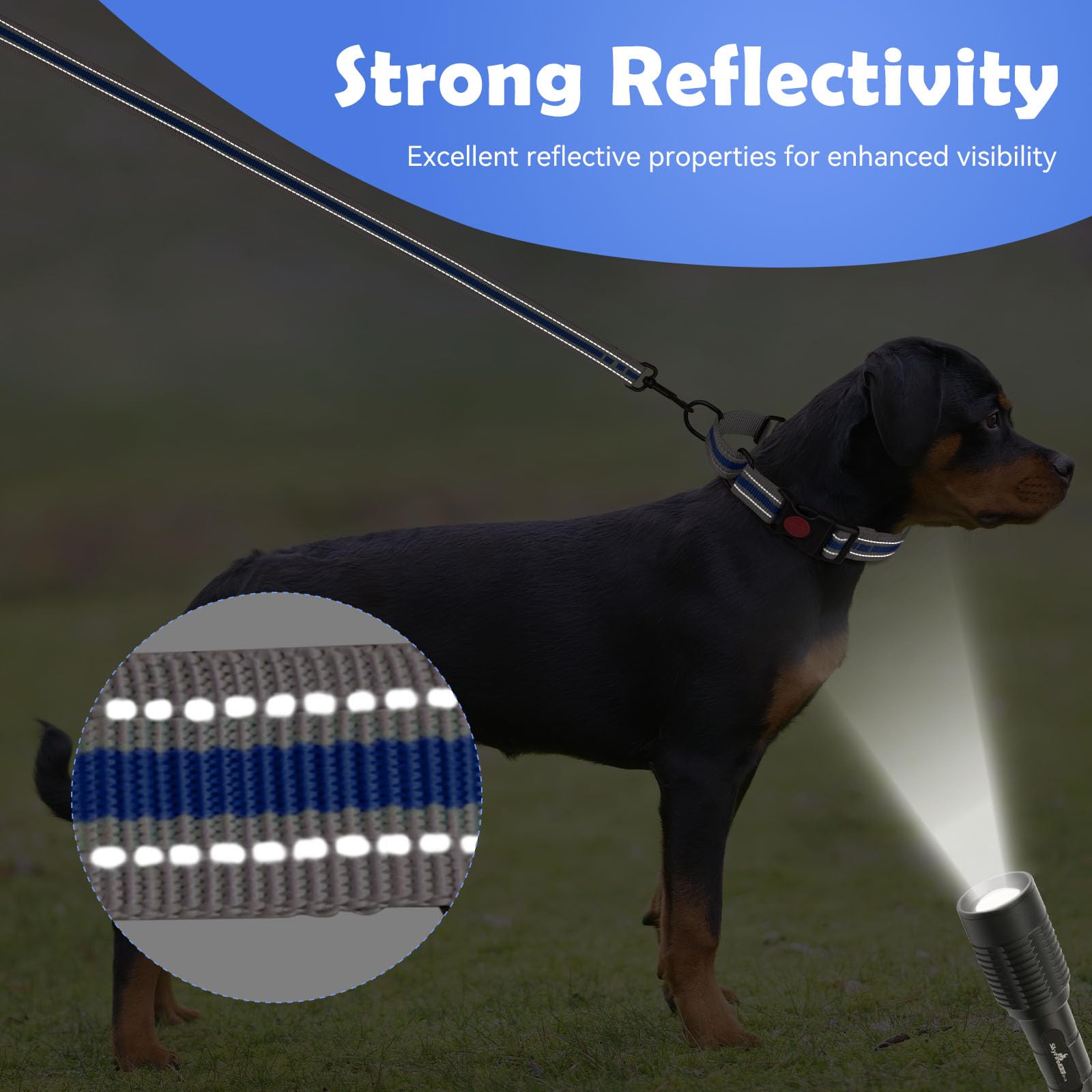 Martingale Collar For Dogs,Soft Neoprene Padded Reflective Martingale Collar And Leash Set Safety Buckle Nylon Martingale Collar