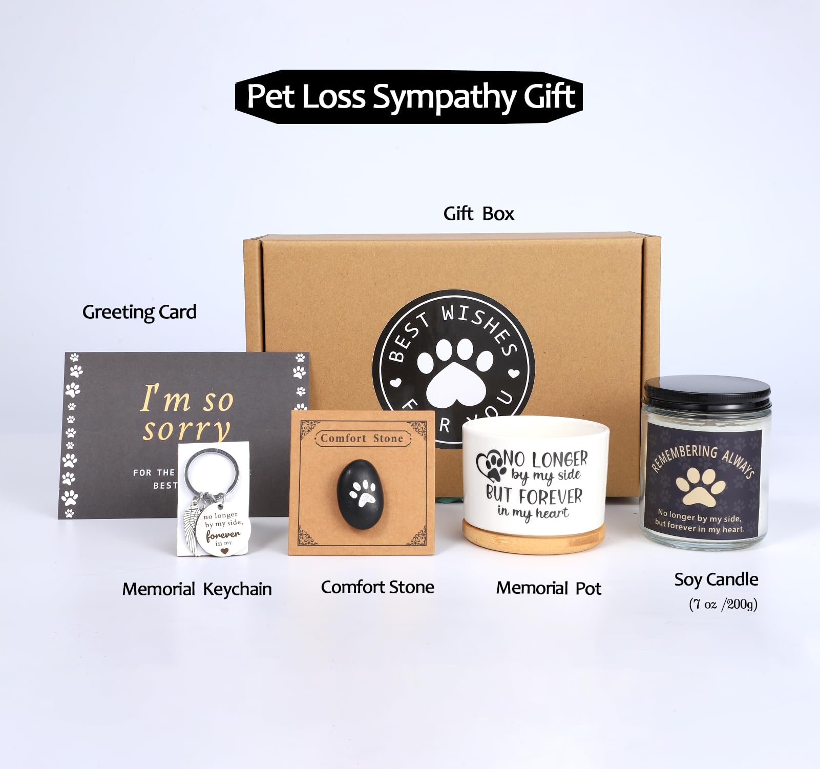 Lesen Loss Of Dog Cat Pet Sympathy Gift,Dog Memorial Gifts For Loss Of Dog,Dog Passing Away Bereavement Remembrance Gift Basket For Friends Family
