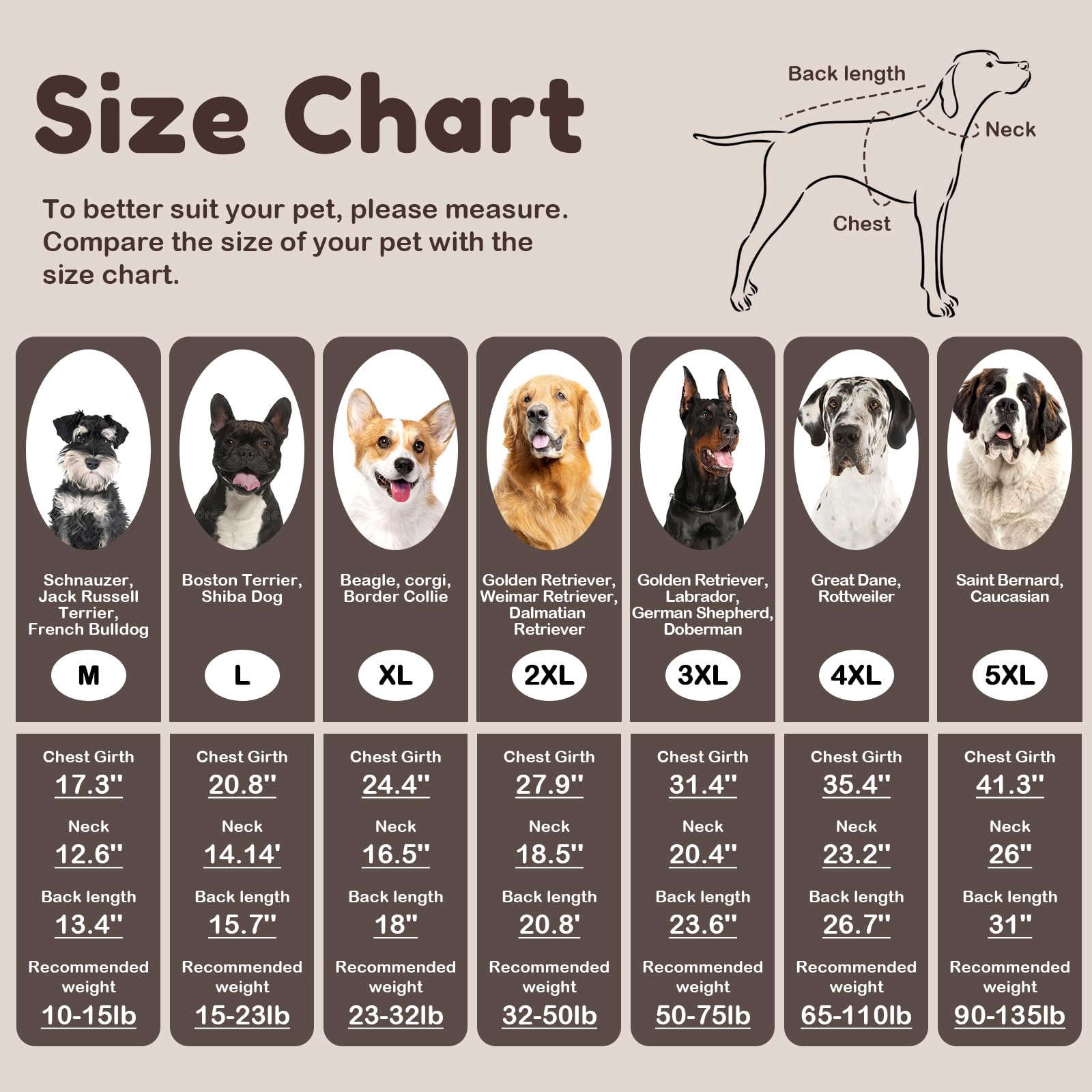 OUOBOB XXL Dog Sweaters for Extra Large Dogs, Warm Winter Fall Dog Sweaters for Dog Girls Boys, Turtleneck Dog Knitwear,Doggie C
