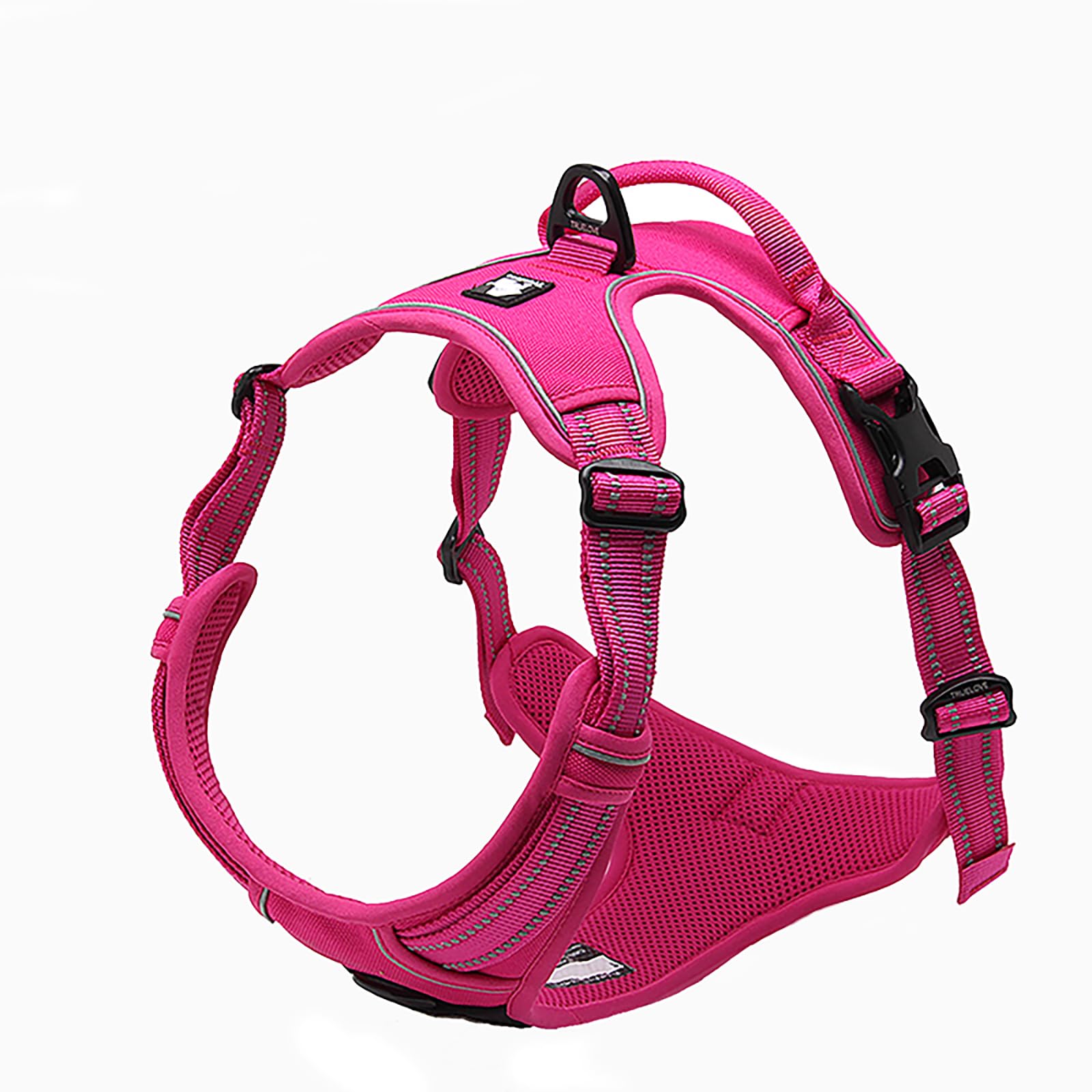 True Love Adjustable No-Pull Dog Harness Reflective Pup Vest Harnesses Comfortable Control Brilliant Colors Truelove Tlh5651(Fus