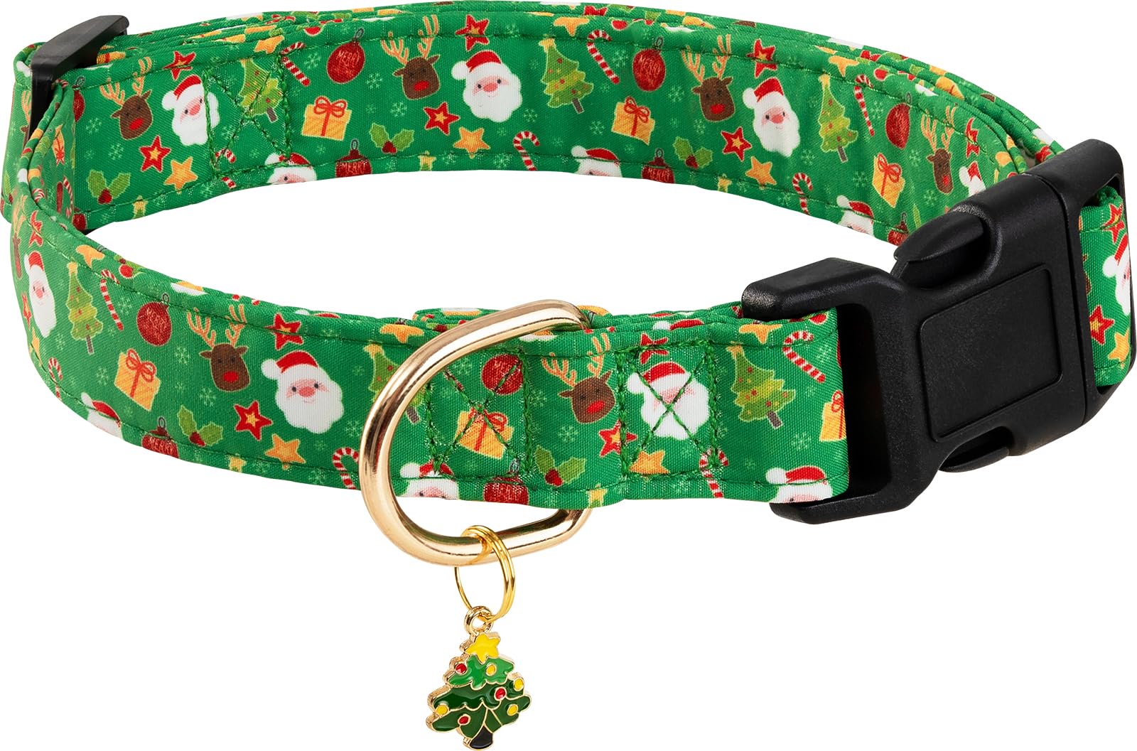 Prehai Green Christmas Dog Collar For Small Medium Large Dogs Special Design Cute Green Christmas Dog Collar For Girl Boy Dogs S