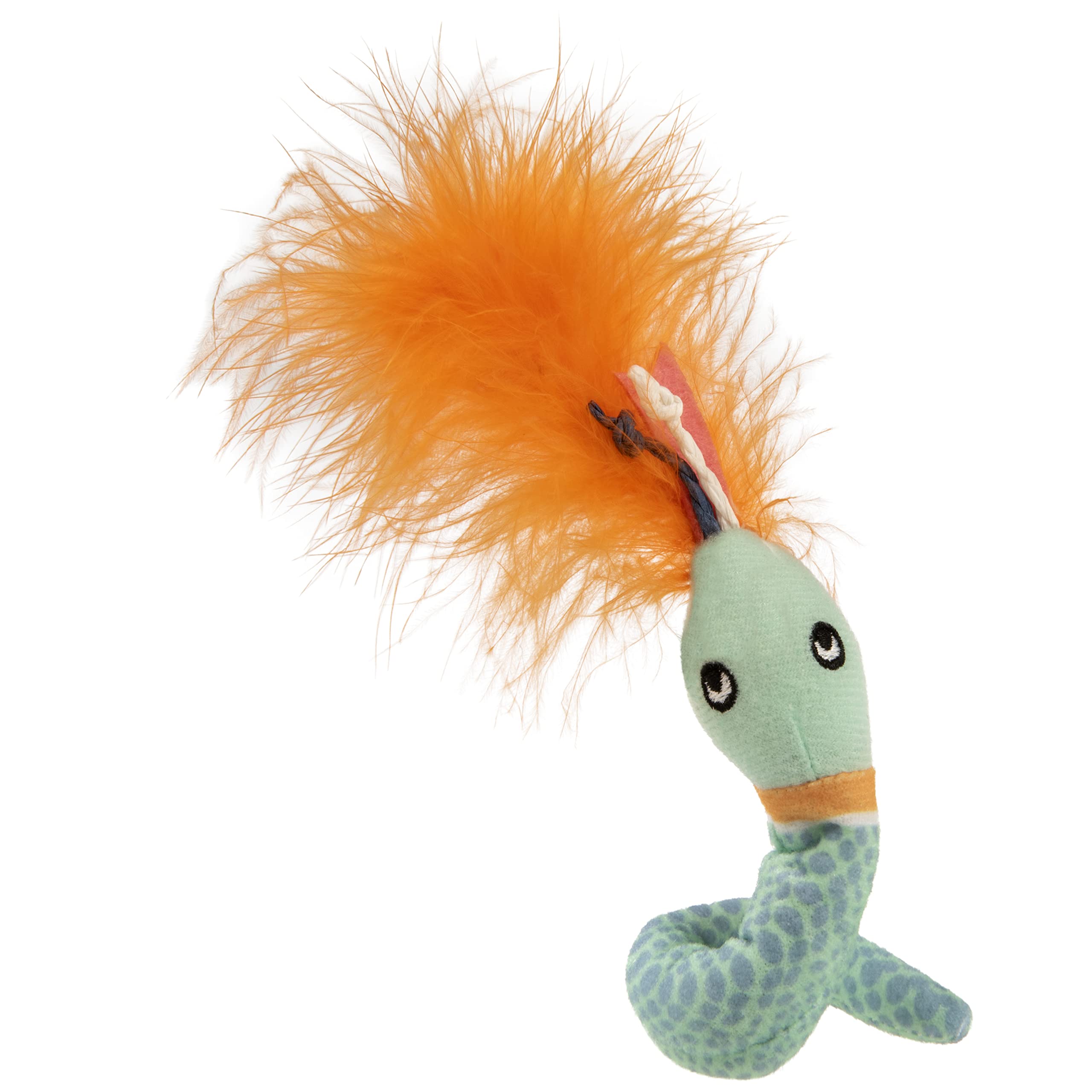 Smartykat Instincts Happynip Tricky Twister Bendable Snake Plush Cat Toy, Contains Catnip & Silvervine - Blue, One Size