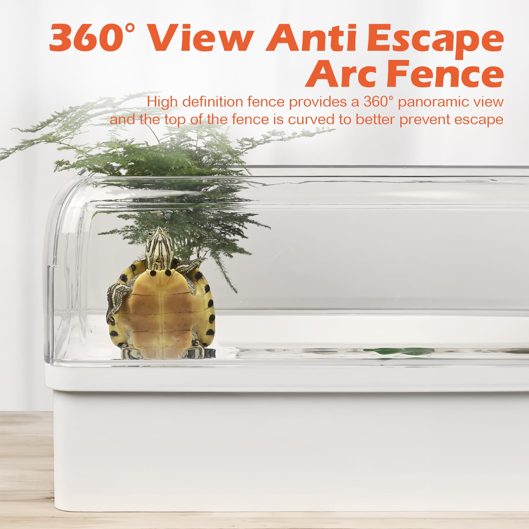 Azv Turtle Tank Habitat Kit,Complete Aquatic Tortoise Starter Enclosure With Filter,Basking Platform With Hideout,Multi-Function