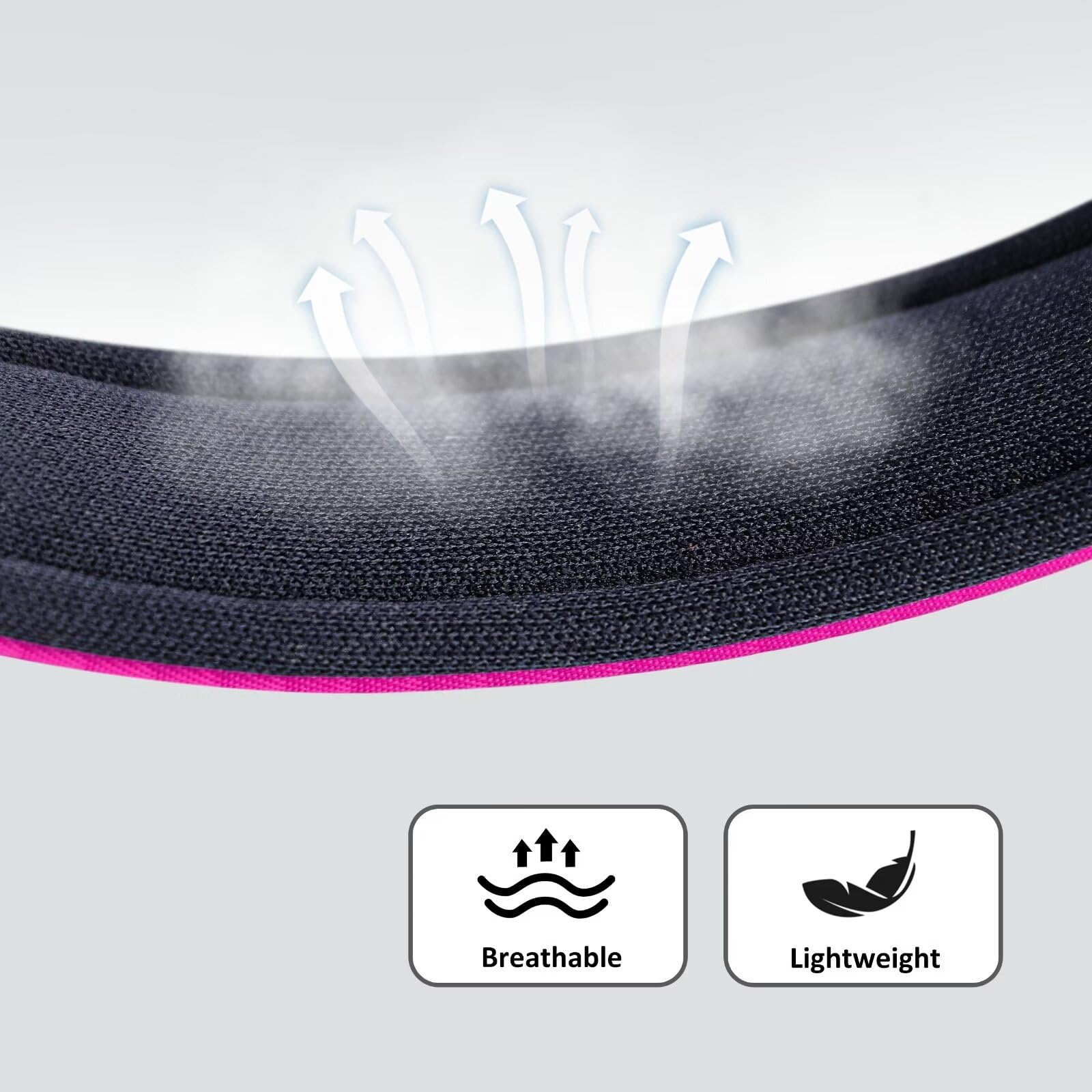 Didog Soft Padded Dog Collars For Small Dogs, Lightweight And Breathable Dog Collar Waterproof With Metal Buckle For Puppy, Rose