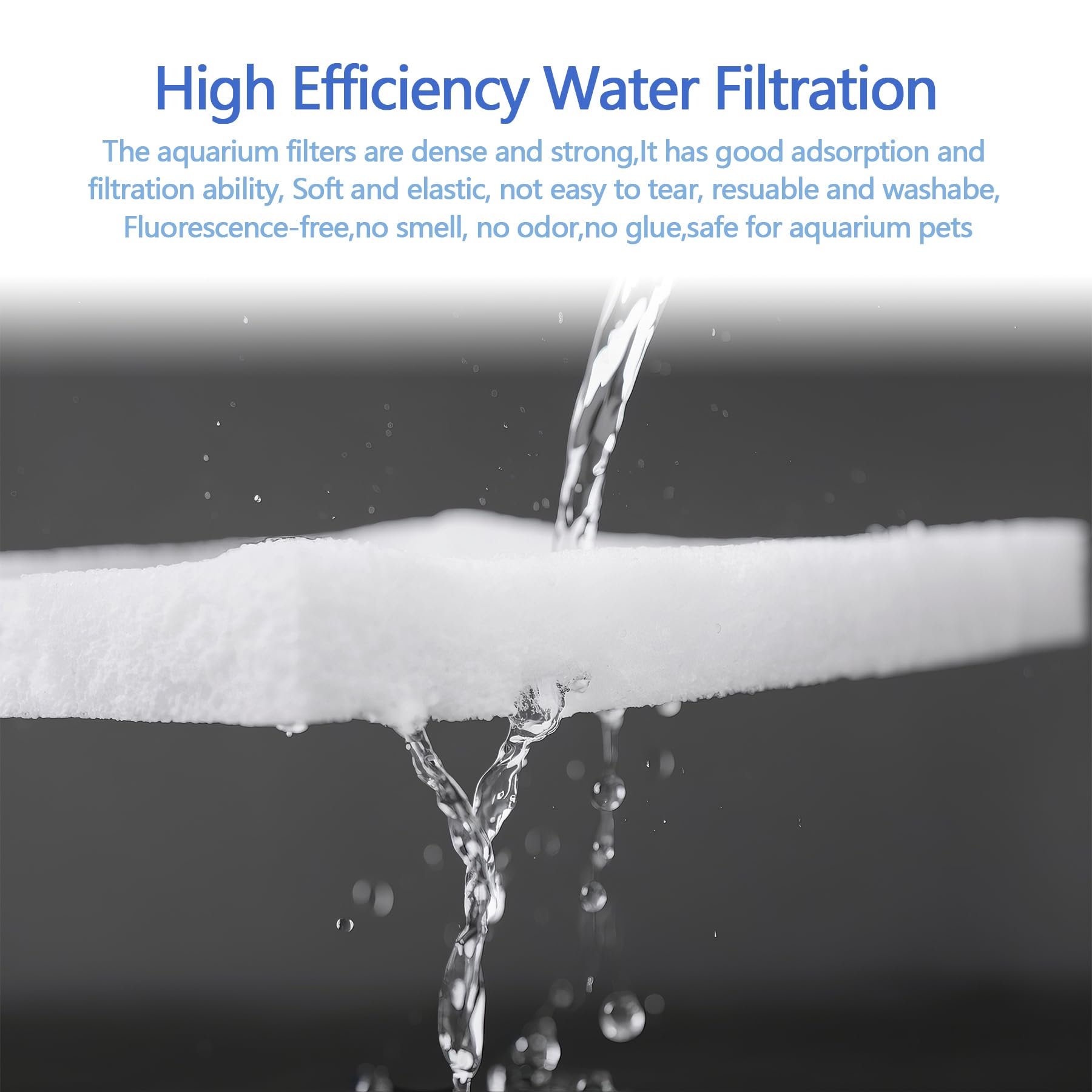 MAXTBEE Aquarium Filter Media Floss, 12    x 72 Cut to Fit Fish Tank Filters for Crystal Clear Water Roll Material Pond Pad for