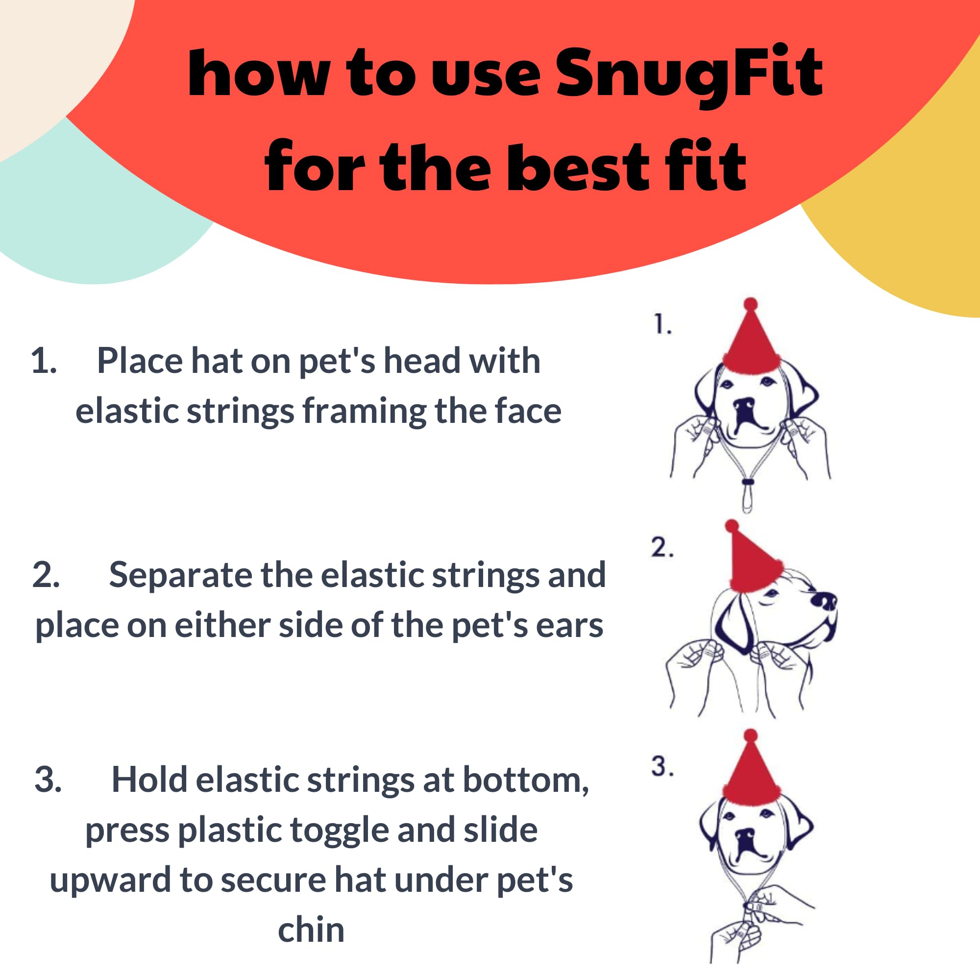 Huxley & Kent Pet Hat | Ugly Sweater Antler (Large) |Fun Christmas Holiday Hat For Dogs/Cats | Cute, Comfortable And Fun | Snugf