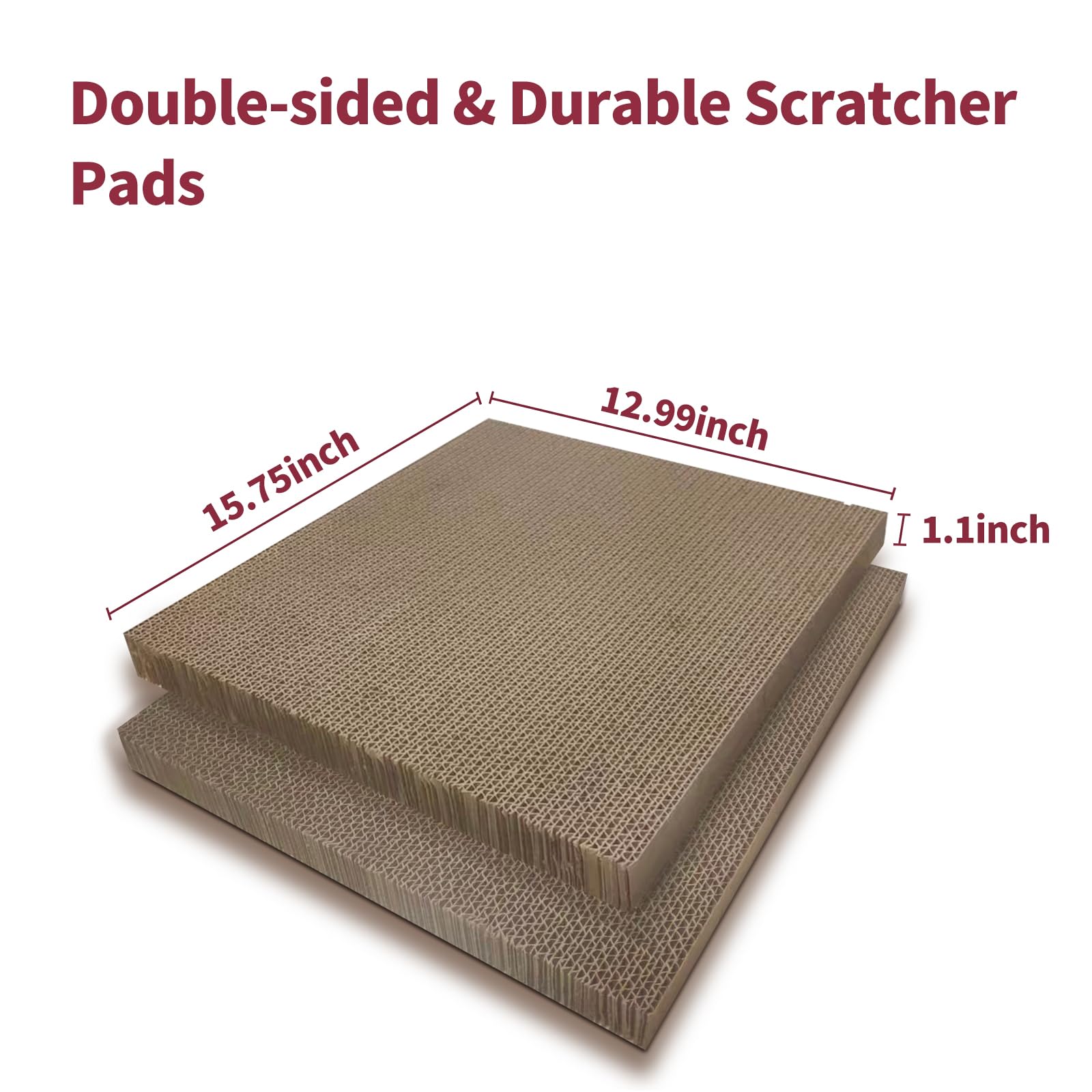 Feiniupet Refill Cat Scratching Board, 2 Packs Cat Scratch Pad, Double-Sided Design Cat Scratching Board For Cats To Playing And