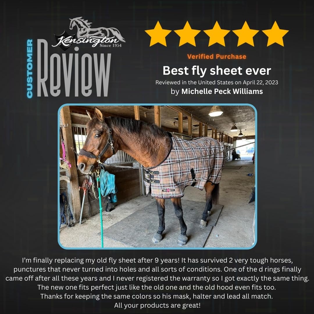 Kensington Breathable And Uv Protective Sheet Surefit All Season Protection For Horse - 81'', Lavender Mint