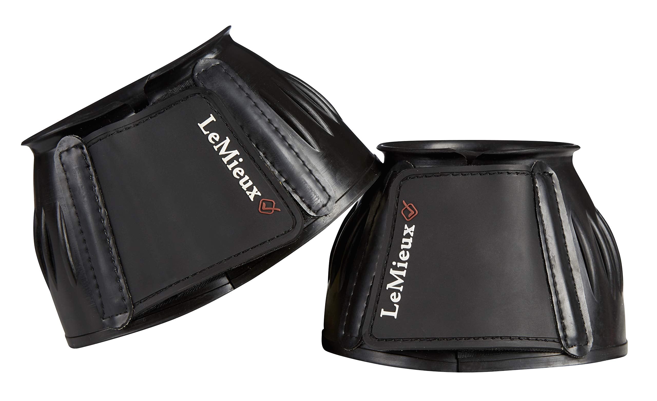 LeMieux Rubber Bell Overreach Horse Boots - Protective Gear and Training Equipment - Equine Boots, Wraps & Accessories (Black - 