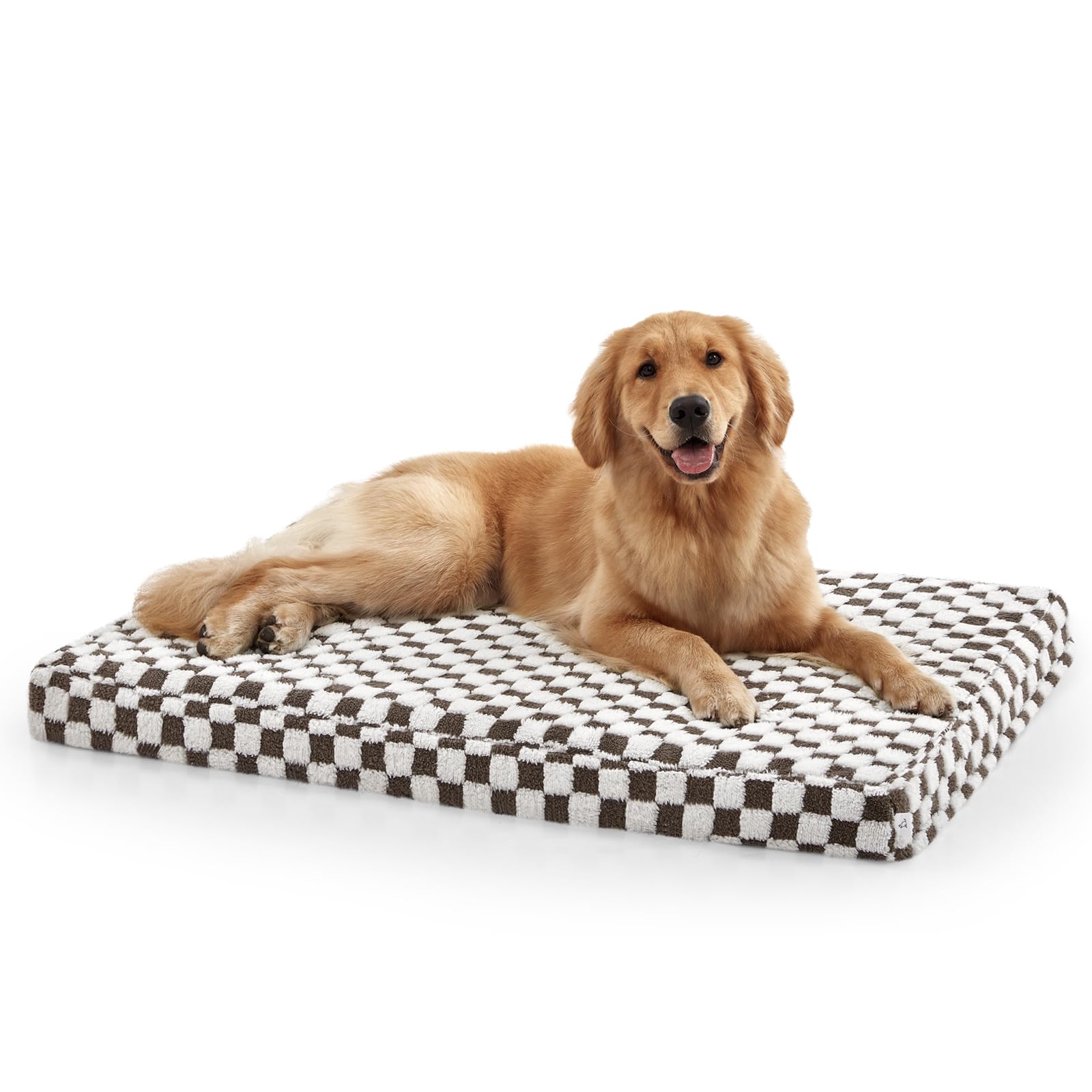 Joejoy Dog Bed For Large Dogs, Large Orthopedic Dog Bed With Removable Washable Cover, Cute Modern Plush & Memory Egg Crate Foam