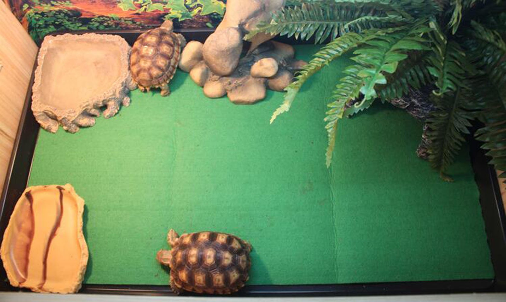 Tfwadmx Reptile Carpet Mat Pet Terrarium Liner Cage Mat Substrate Liner Bedding Tank Accessories Reptile Supplies For Terrarium