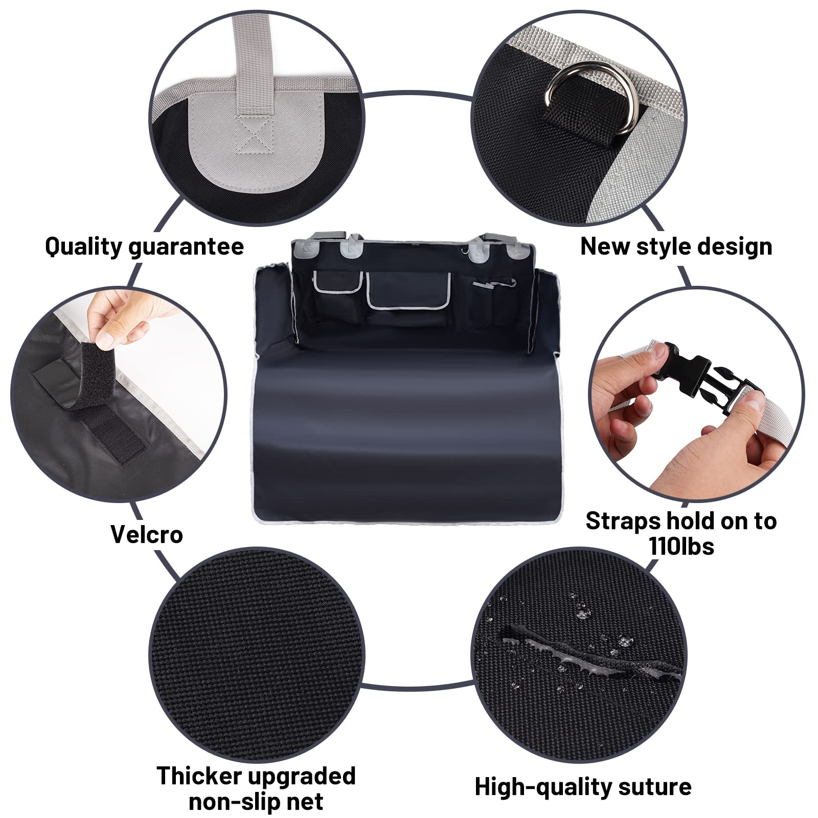 Bytaoqipet Suv Cargo Liner For Dogs, Waterproof Pet Cargo Cover Dog Seat Mat For Suvs Sedans Vans With Bumper Flap Protector