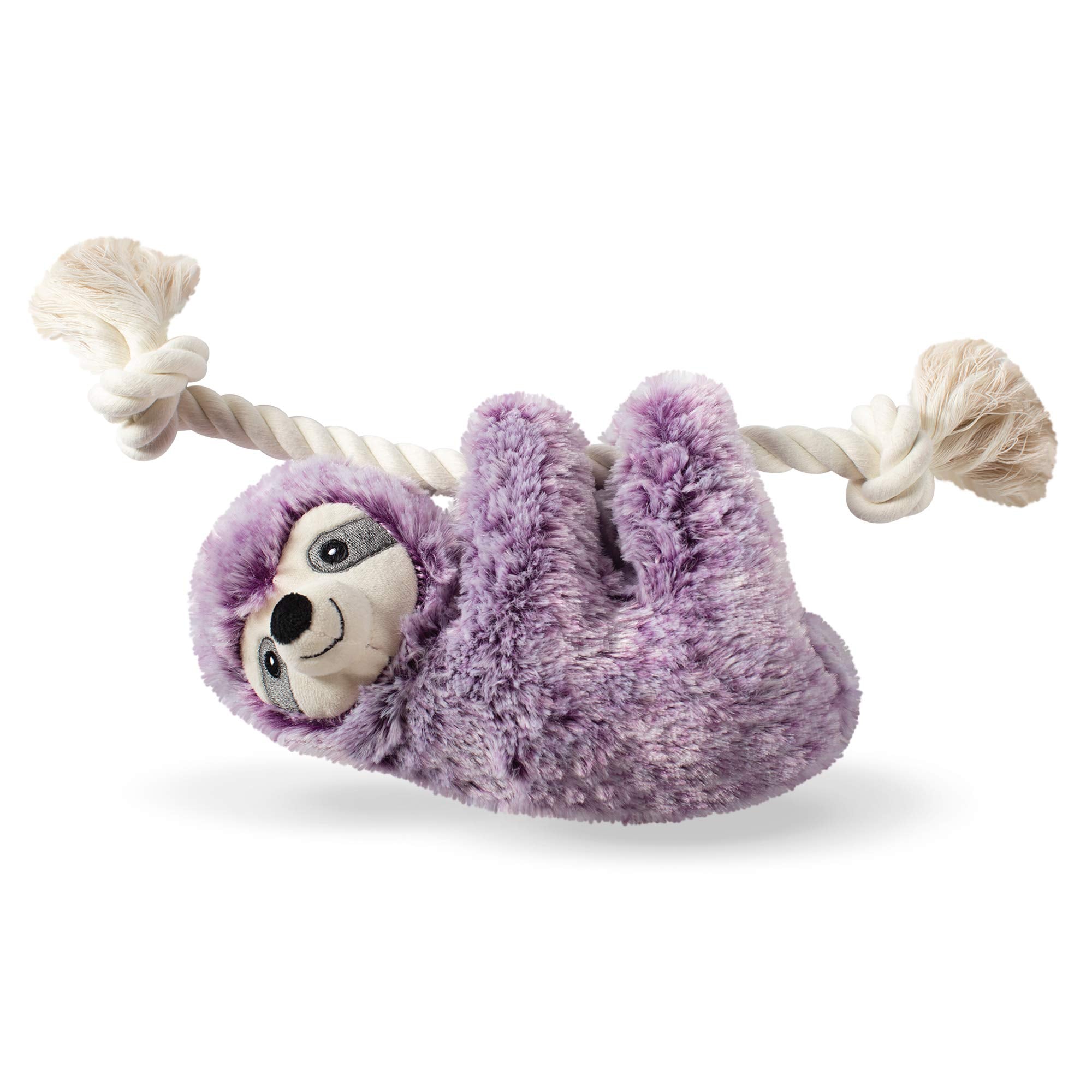 Fringe Studio Dog Toy, Violet Sloth On A Rope-Plsh Pet Toy (289393)